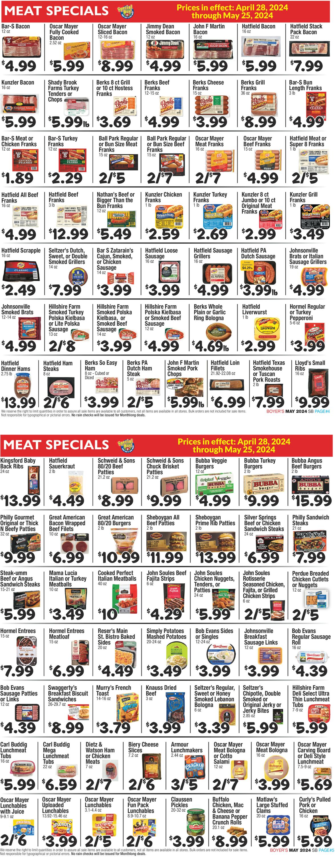 Boyer's Food Markets Weekly Ad Circular - valid 04/28-05/25/2024 (Page 3)