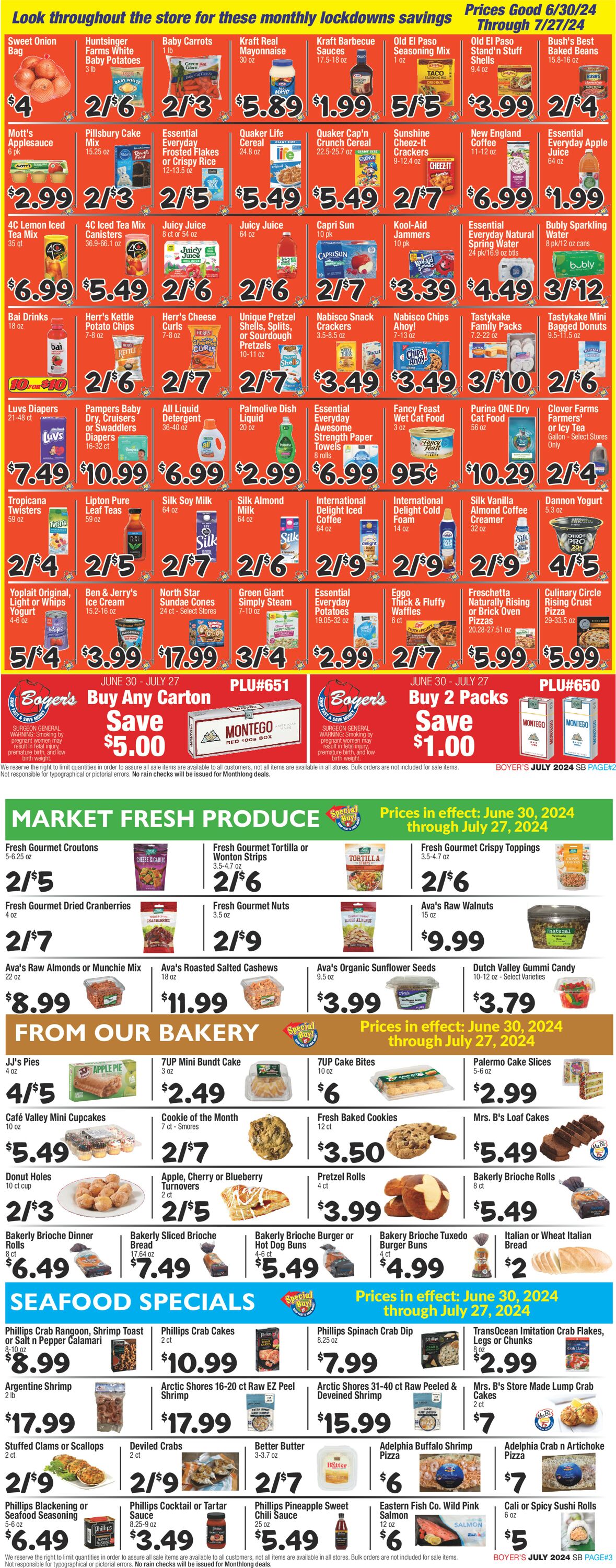 Boyer's Food Markets Weekly Ad Circular - valid 06/30-07/27/2024 (Page 2)