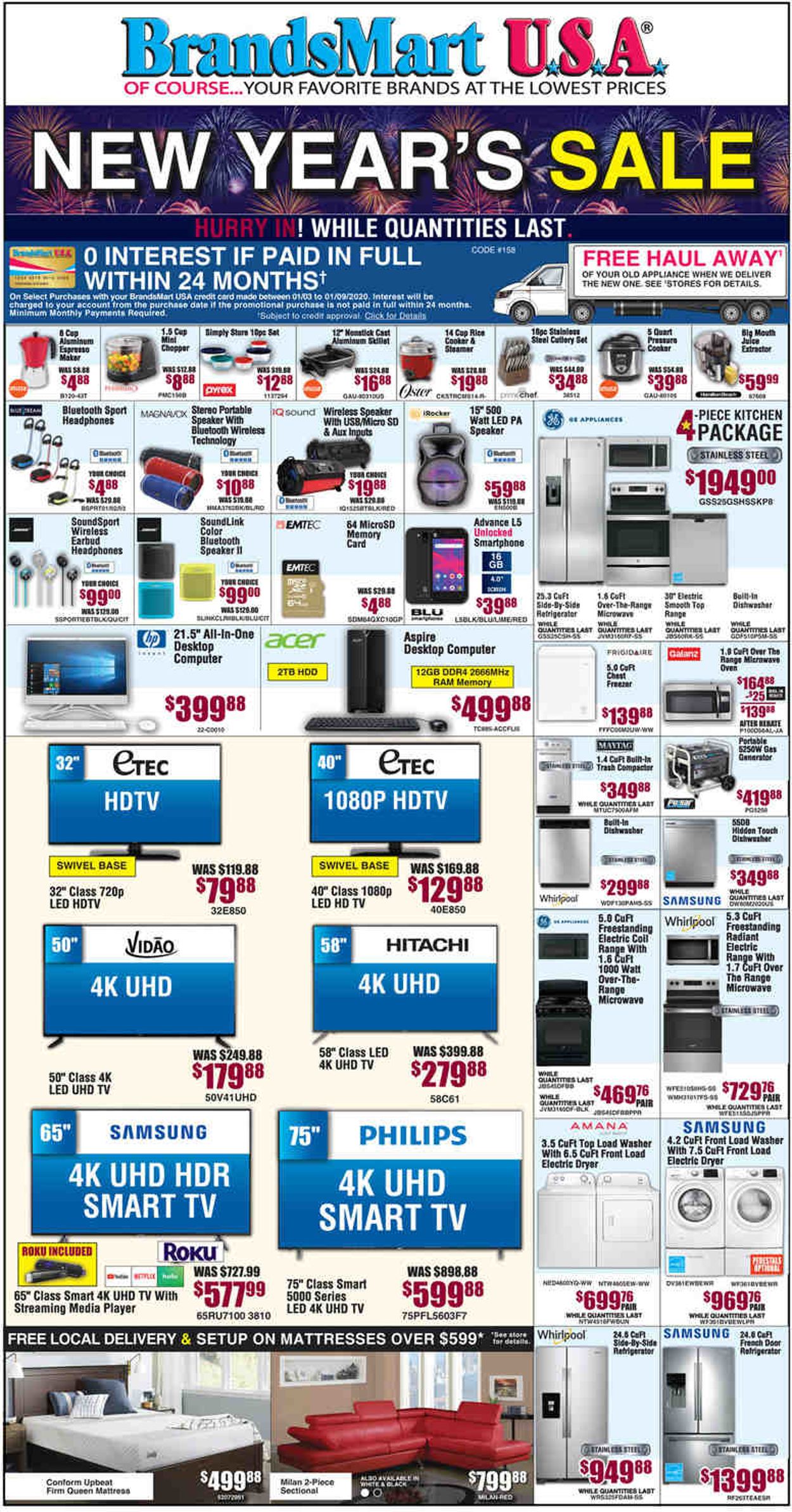 Brandsmart USA Weekly Ad Circular - valid 01/03-01/05/2020