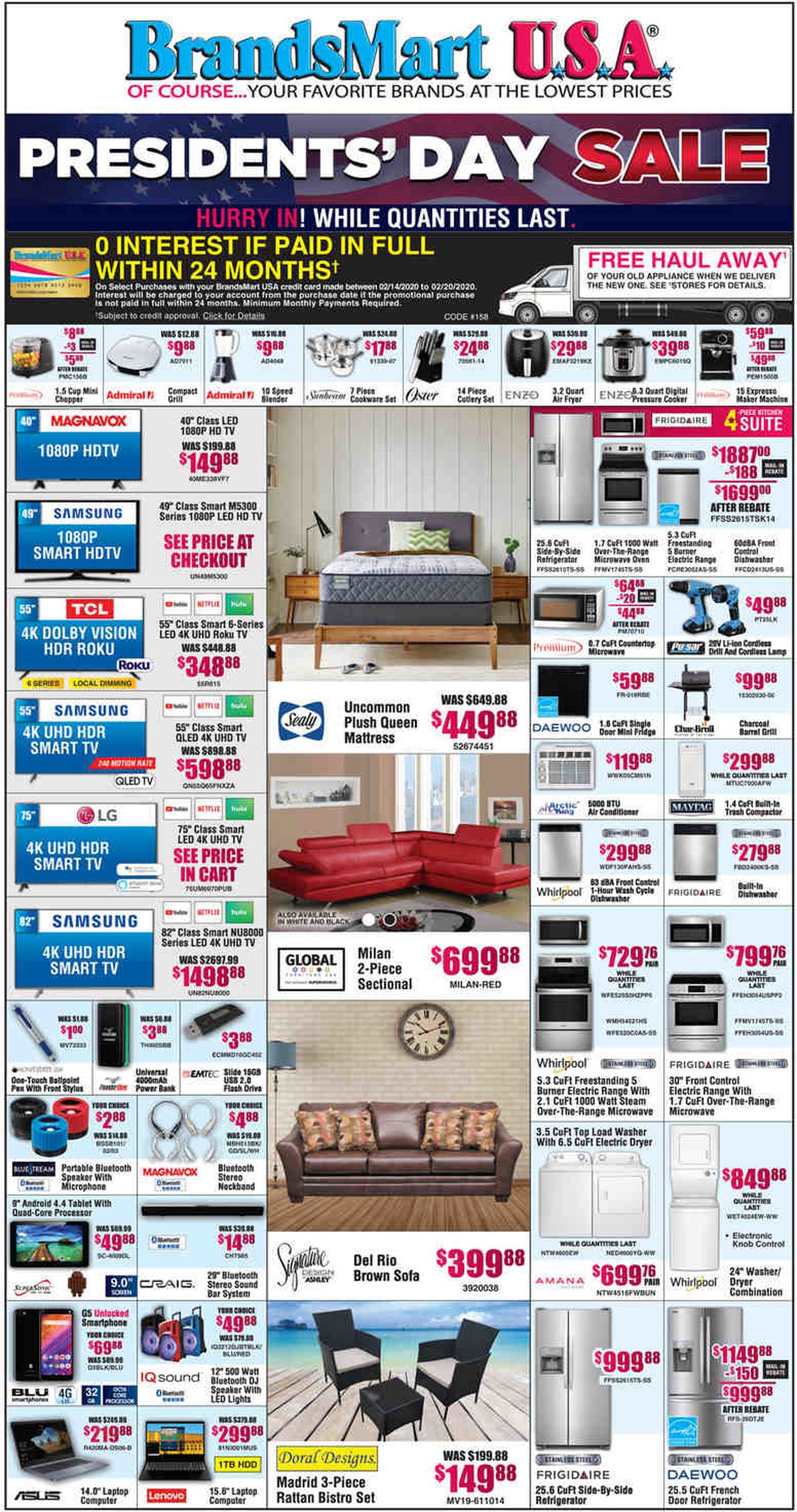 Brandsmart USA Weekly Ad Circular - valid 02/14-02/16/2020