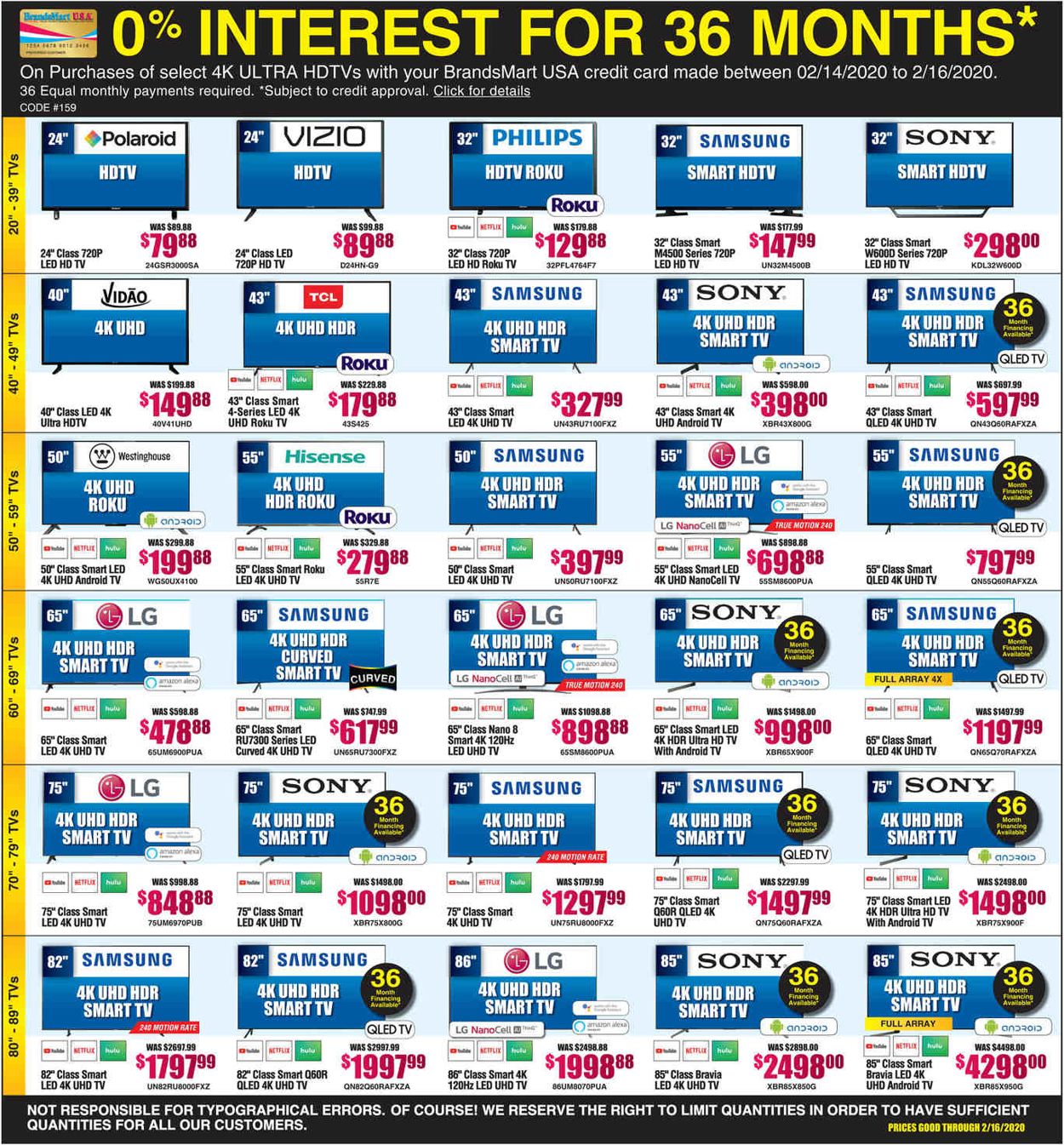 Brandsmart USA Weekly Ad Circular - valid 02/14-02/16/2020 (Page 16)