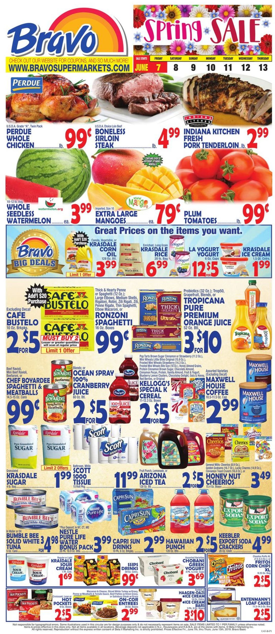 Bravo Supermarkets Weekly Ad Circular - valid 06/07-06/13/2019