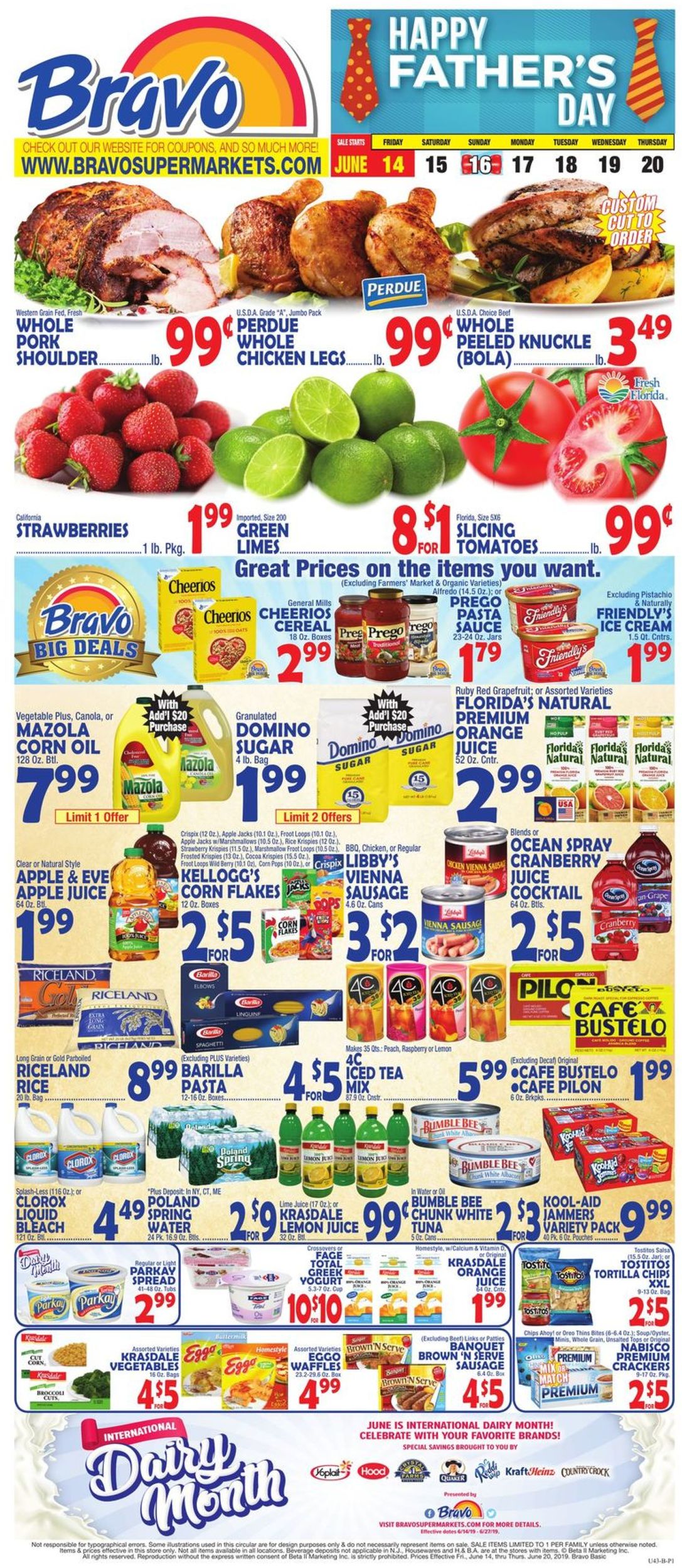 Bravo Supermarkets Weekly Ad Circular - valid 06/14-06/20/2019
