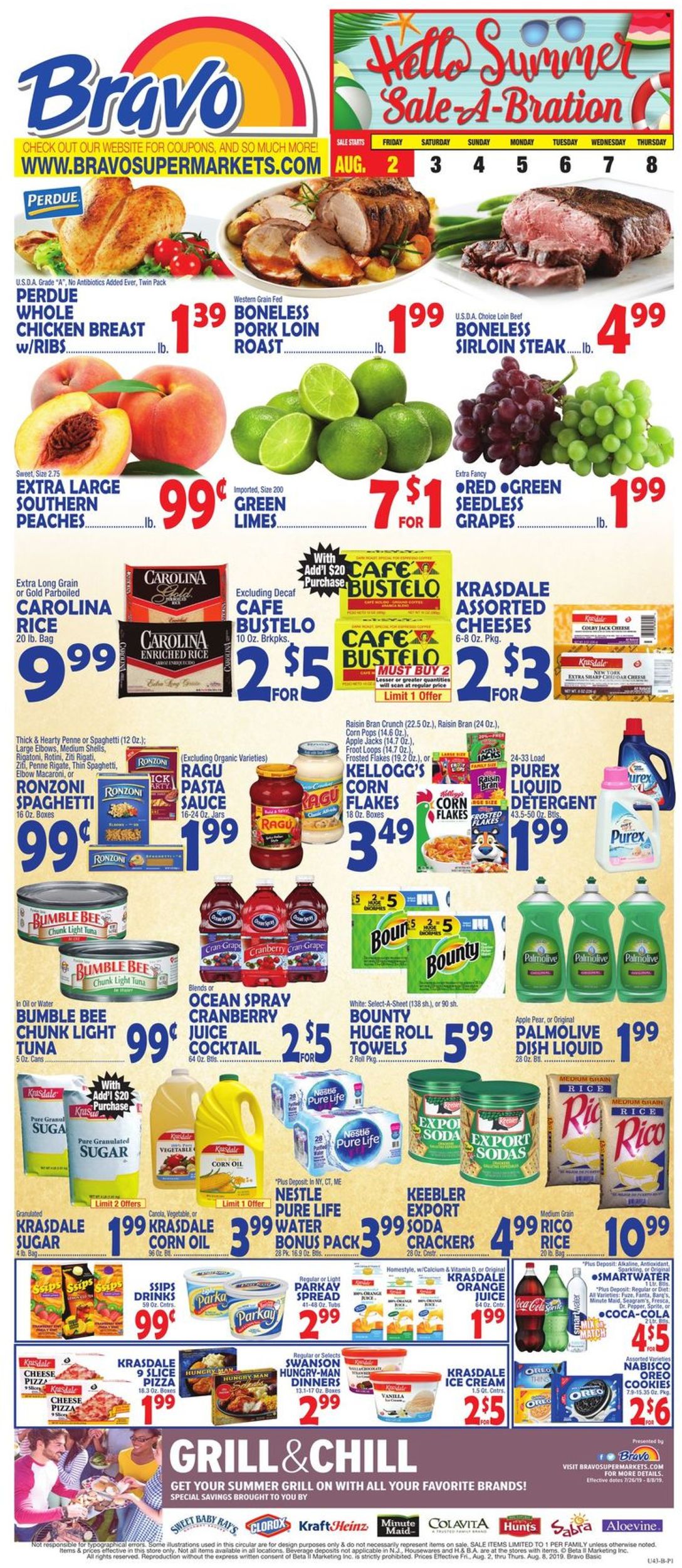 Bravo Supermarkets Weekly Ad Circular - valid 08/02-08/08/2019