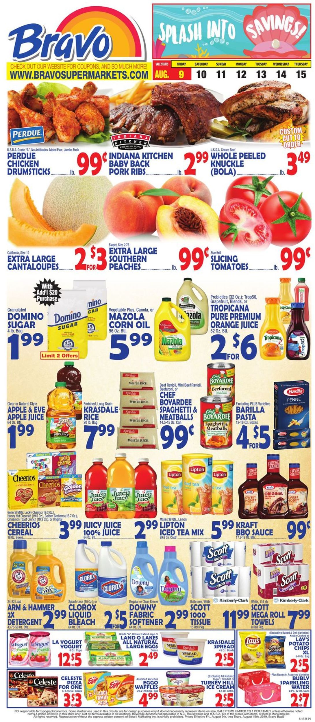 Bravo Supermarkets Weekly Ad Circular - valid 08/09-08/15/2019