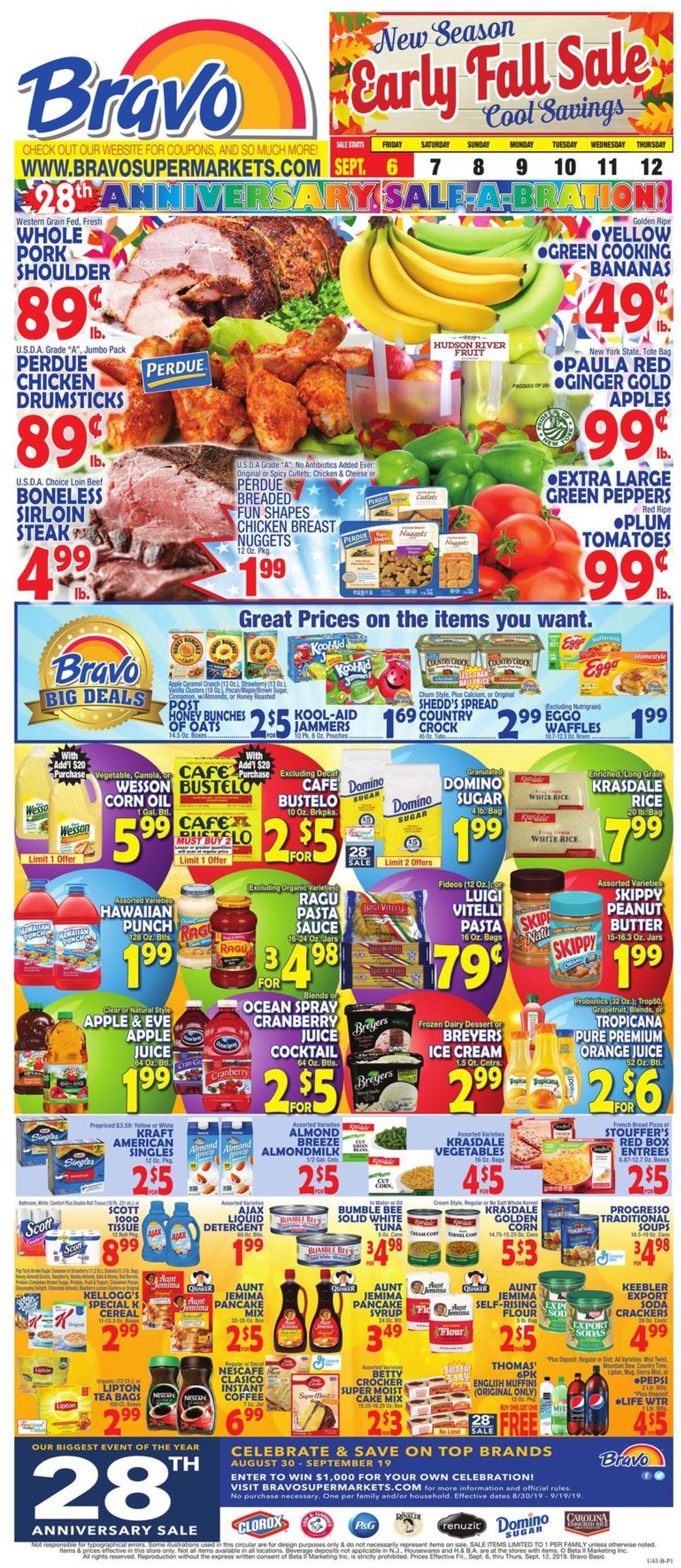 Bravo Supermarkets Weekly Ad Circular - valid 09/06-09/12/2019