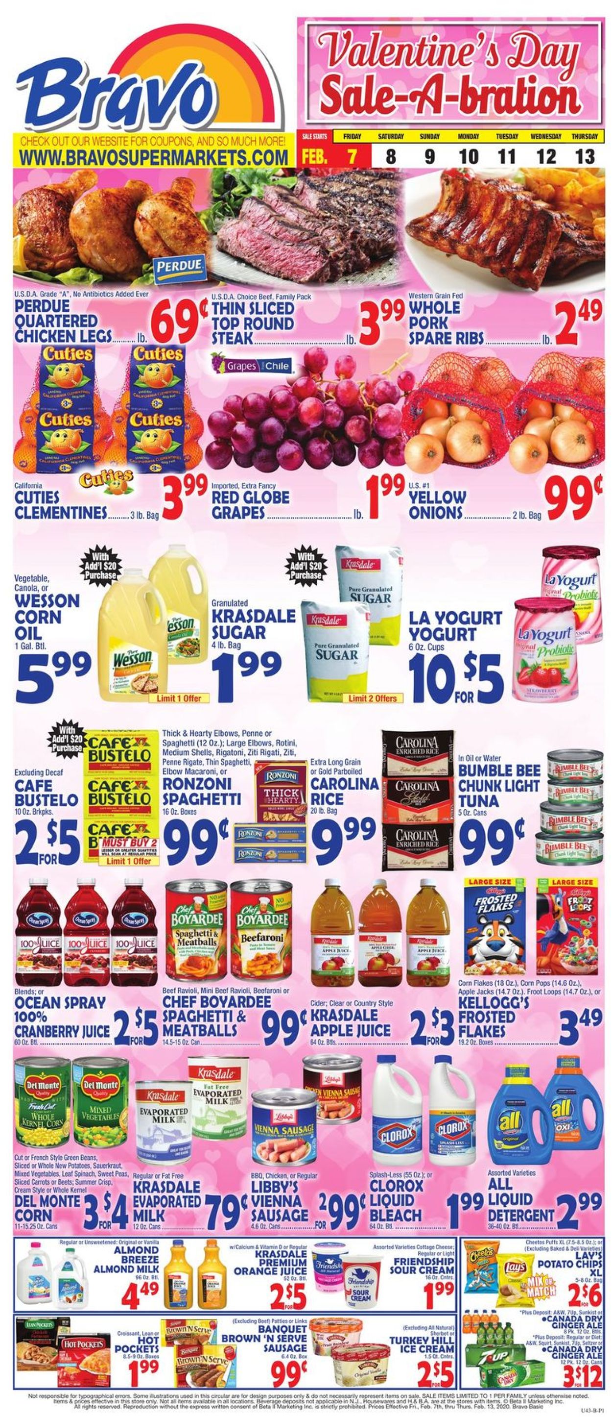 Bravo Supermarkets Weekly Ad Circular - valid 02/07-02/13/2020