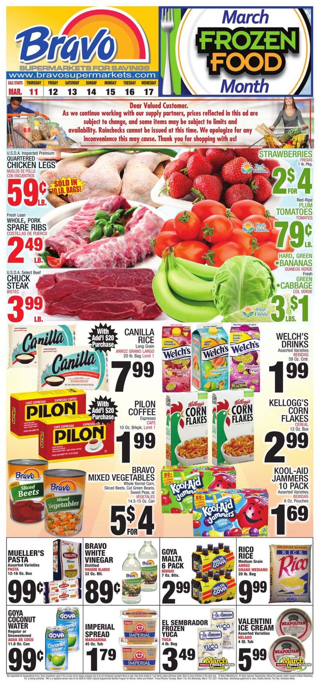 Bravo Supermarkets Weekly Ad Circular - valid 03/11-03/17/2021