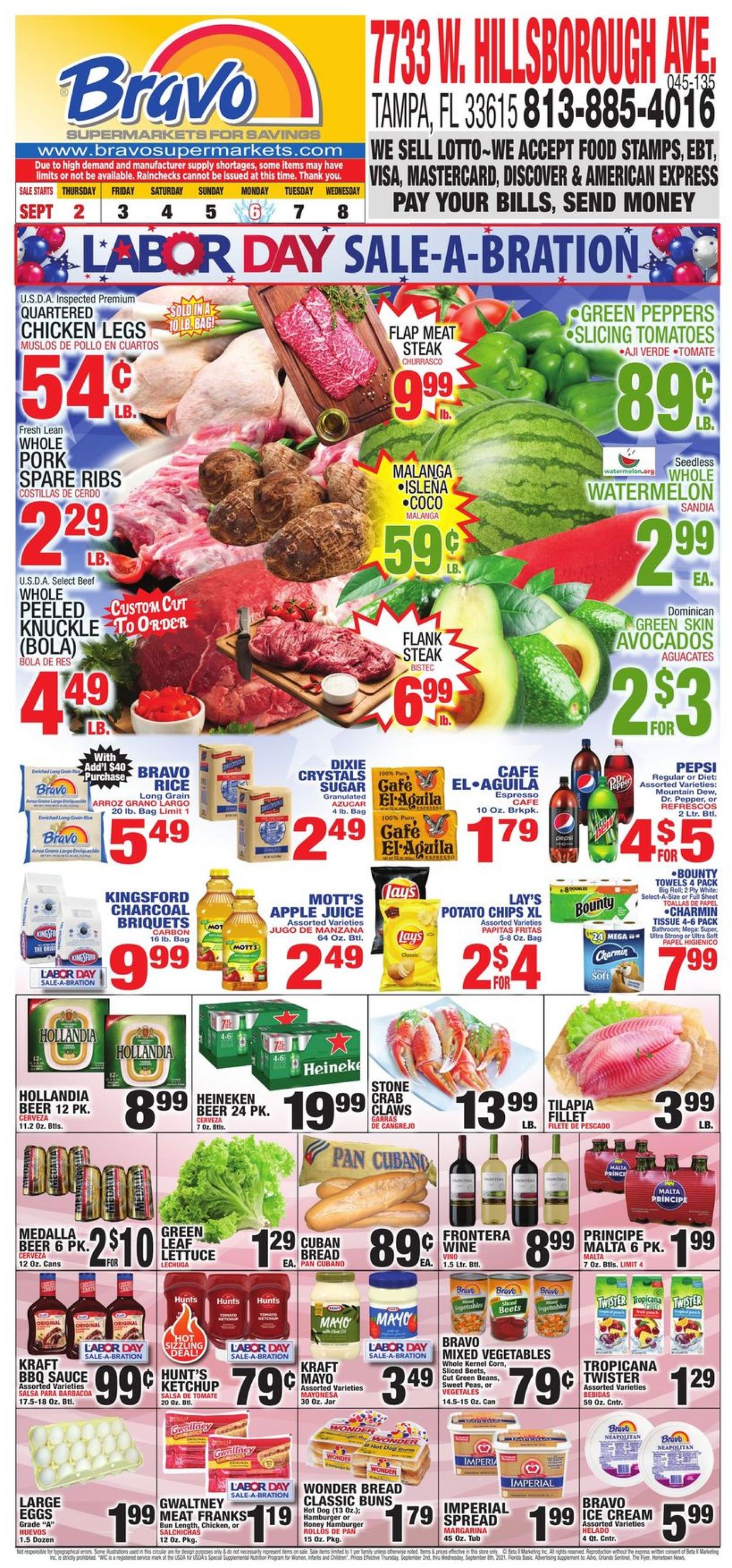 Bravo Supermarkets Weekly Ad Circular - valid 09/02-09/08/2021
