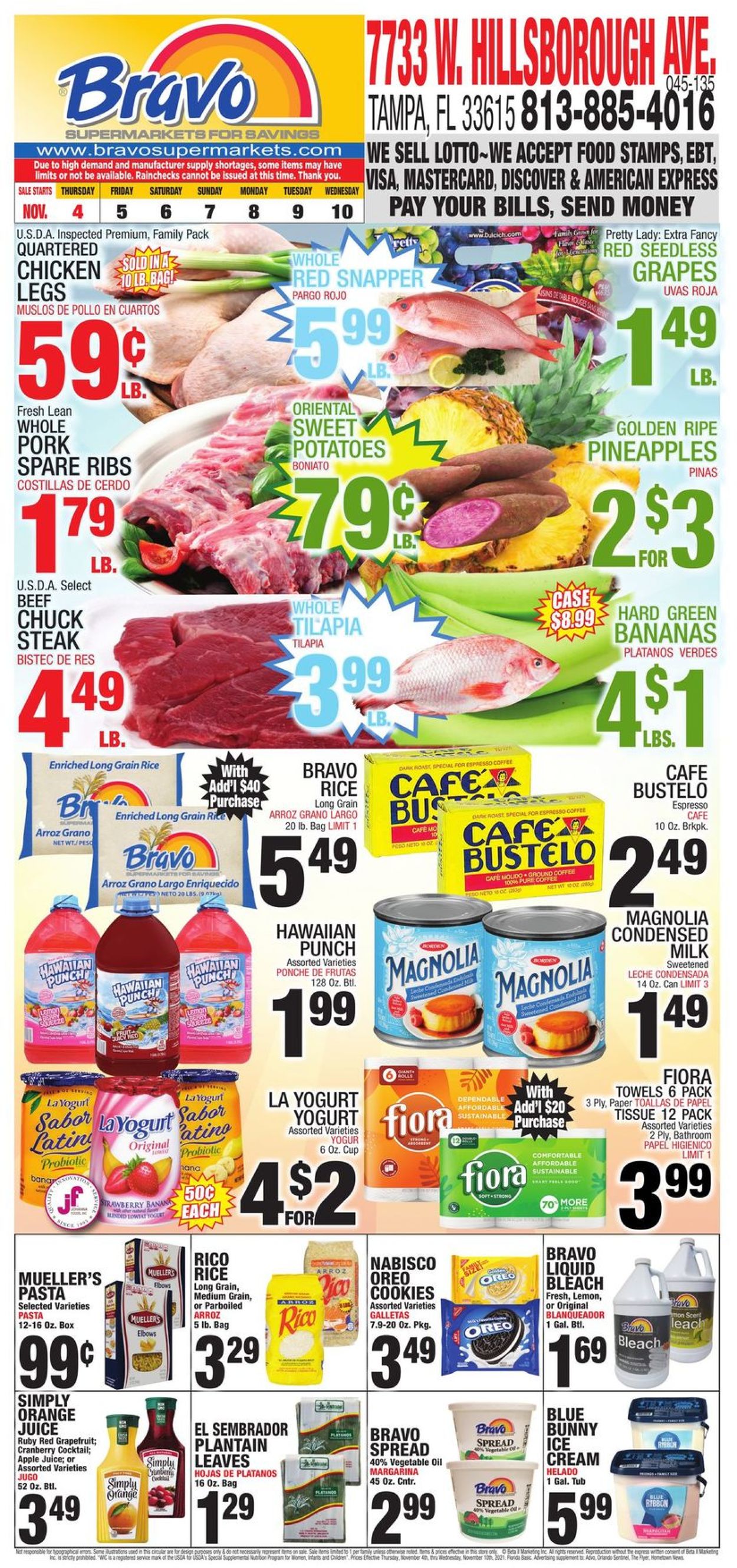 Bravo Supermarkets Weekly Ad Circular - valid 11/04-11/10/2021