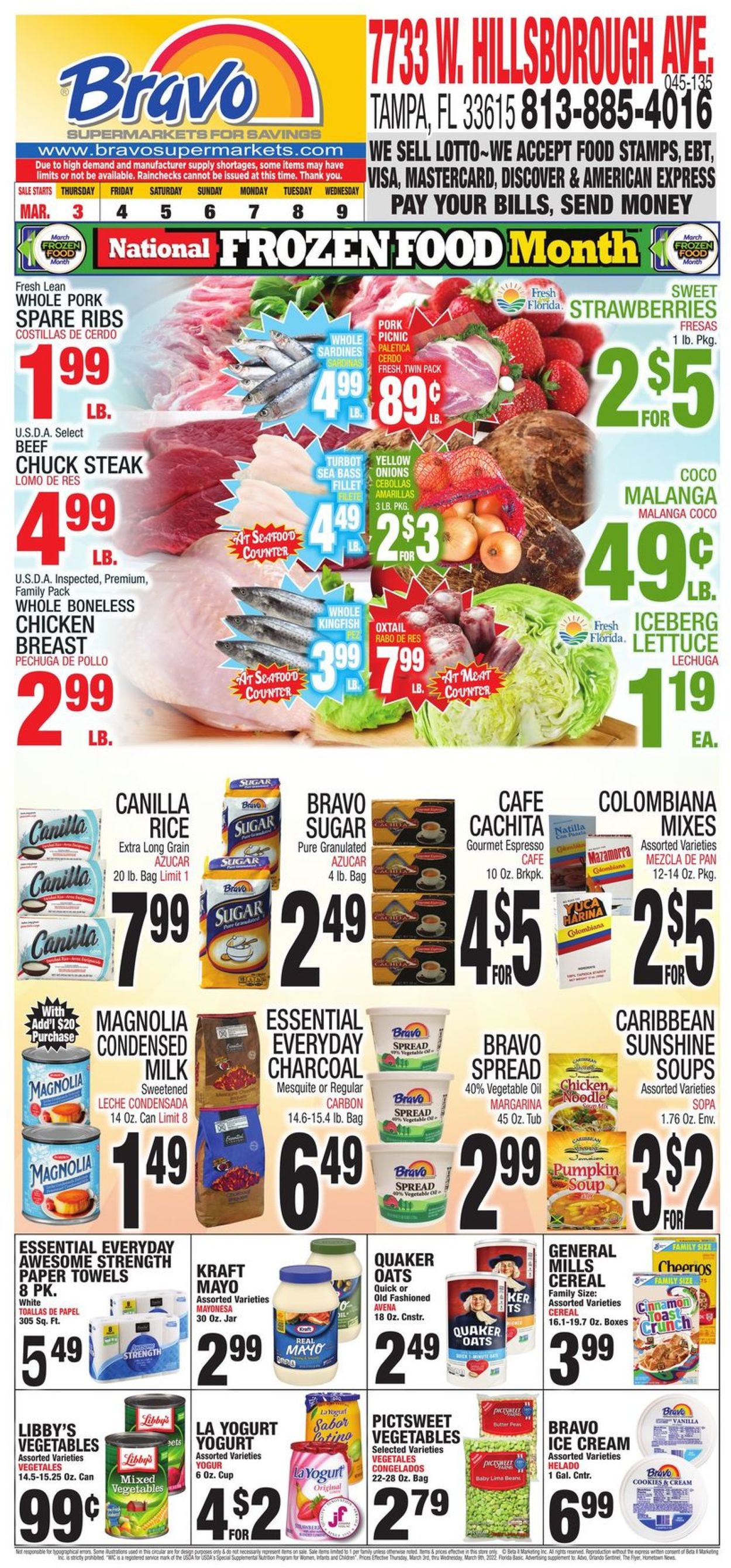 Bravo Supermarkets Weekly Ad Circular - valid 03/03-03/09/2022