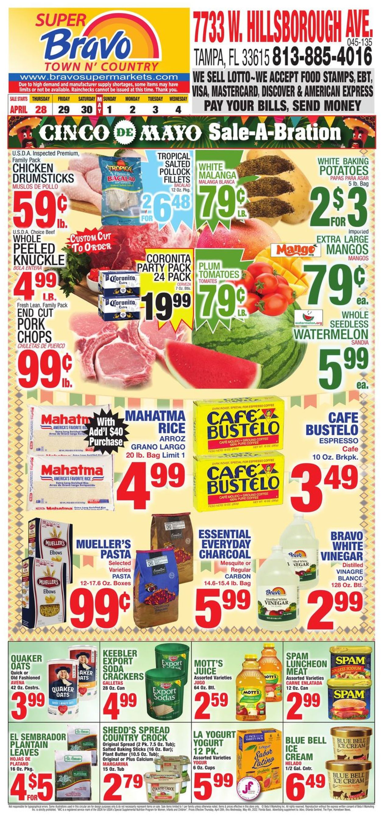 Bravo Supermarkets Weekly Ad Circular - valid 04/28-05/04/2022
