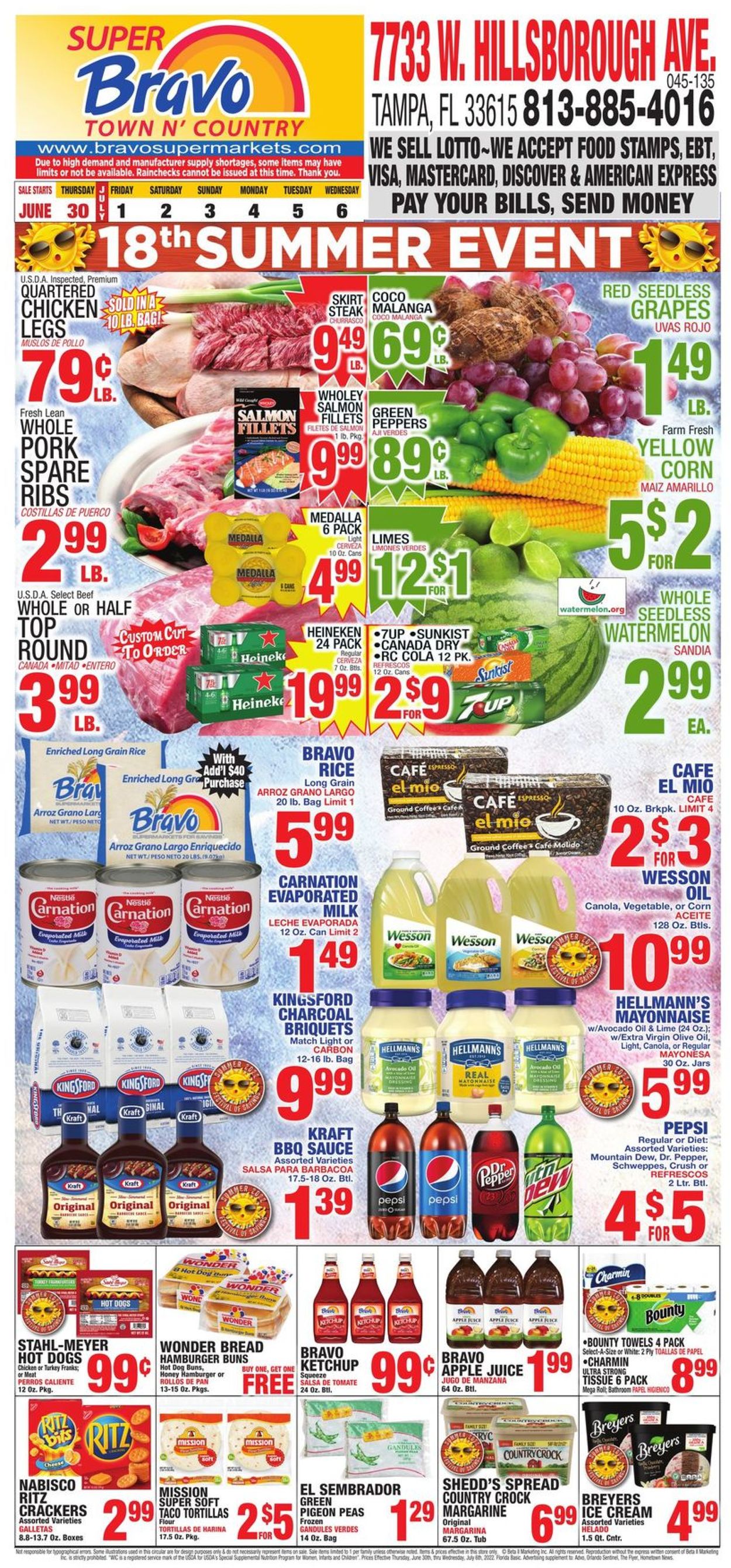 Bravo Supermarkets Weekly Ad Circular - valid 06/30-07/06/2022