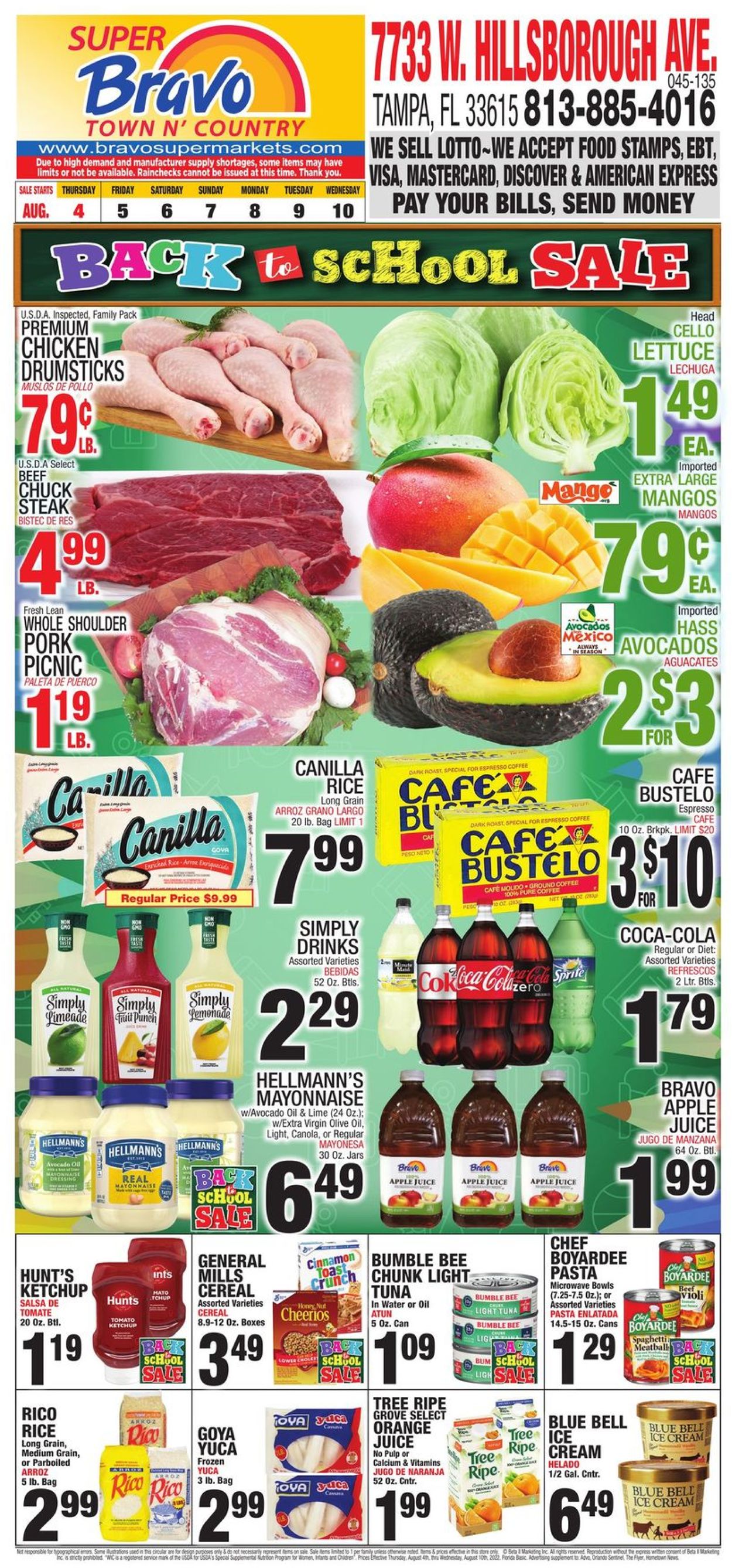 Bravo Supermarkets Weekly Ad Circular - valid 08/04-08/10/2022