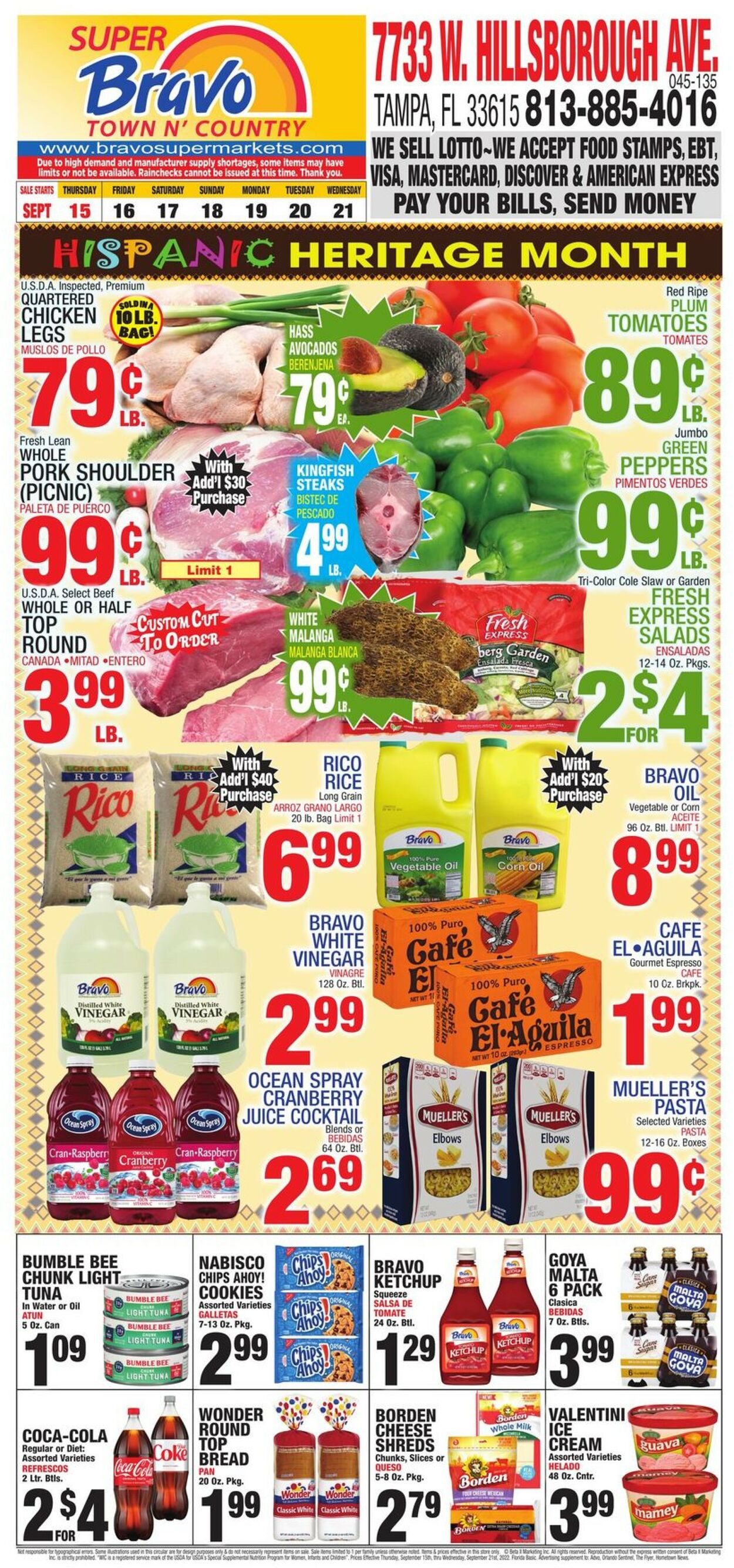Bravo Supermarkets Weekly Ad Circular - valid 09/15-09/21/2022