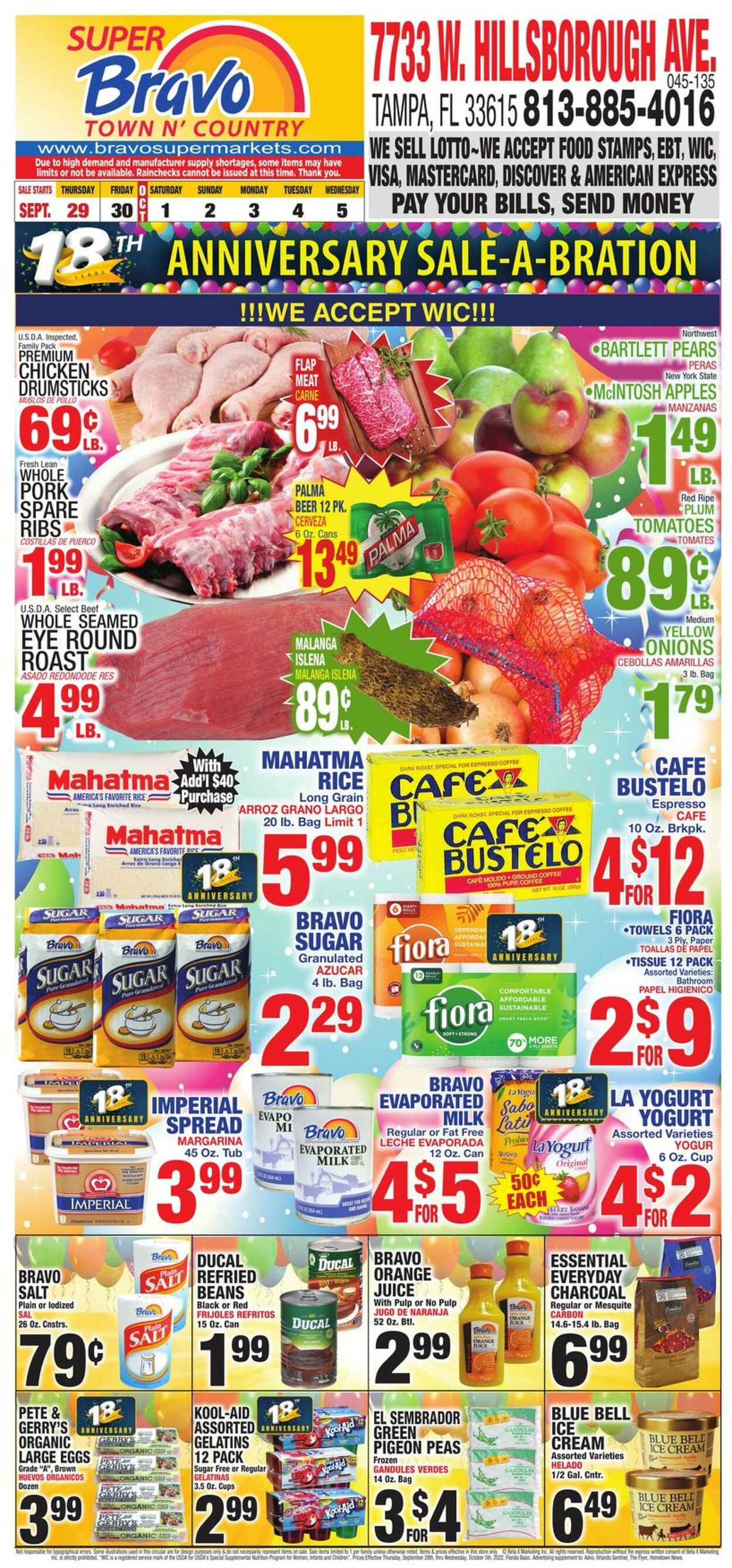 Bravo Supermarkets Weekly Ad Circular - valid 09/29-10/05/2022