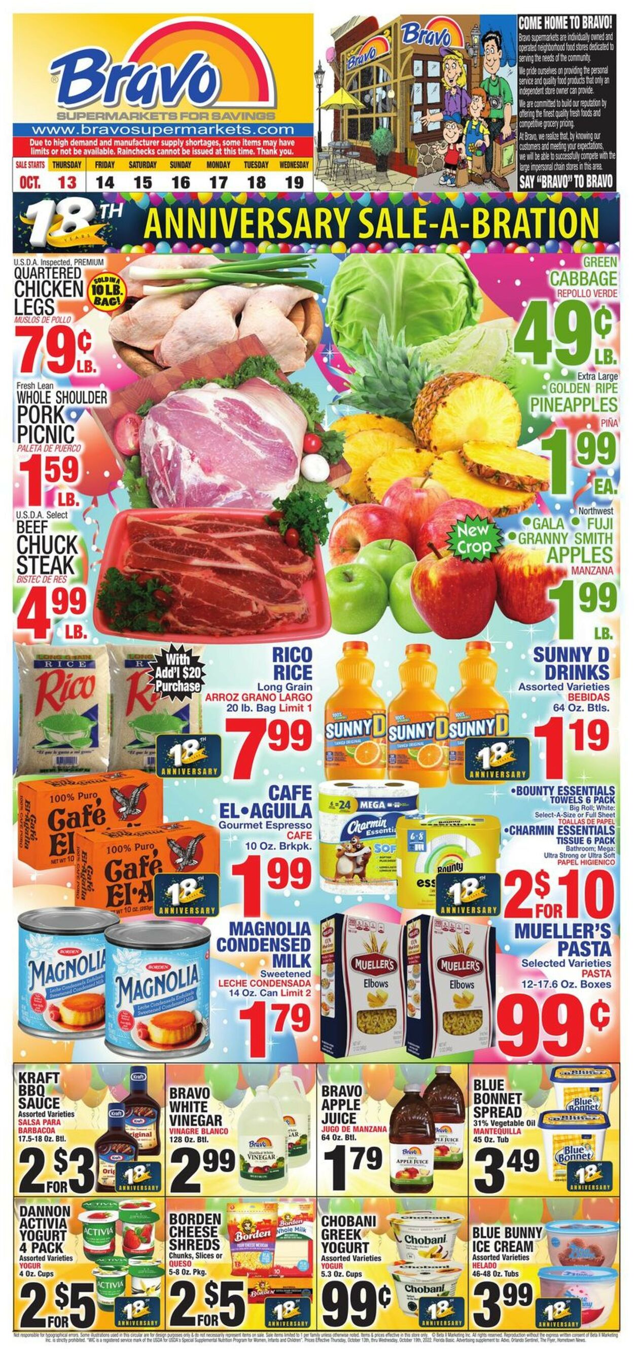 Bravo Supermarkets Weekly Ad Circular - valid 10/13-10/19/2022