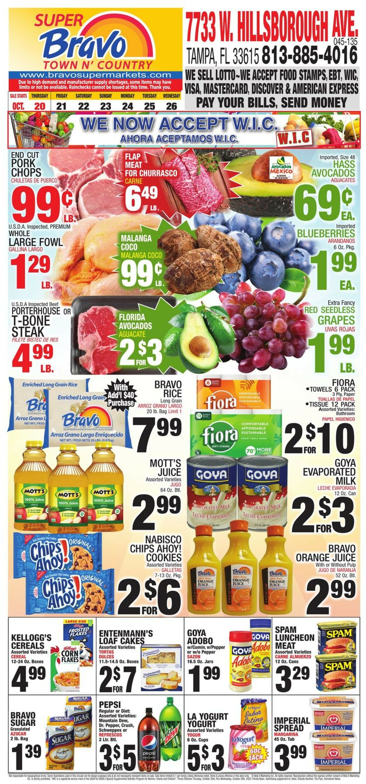 Bravo Supermarkets Weekly Ad Circular - valid 10/20-10/26/2022