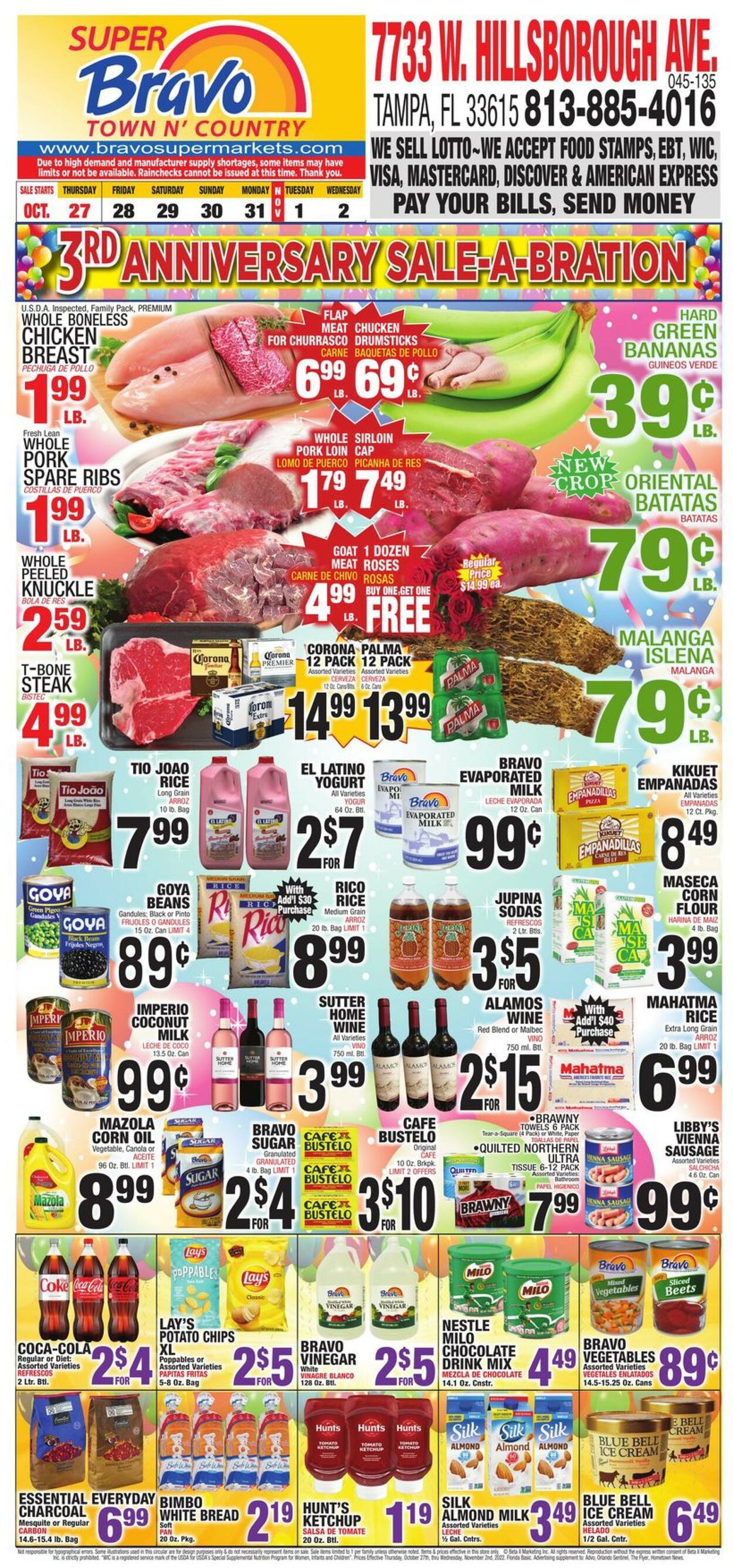 Bravo Supermarkets Weekly Ad Circular - valid 10/27-11/02/2022