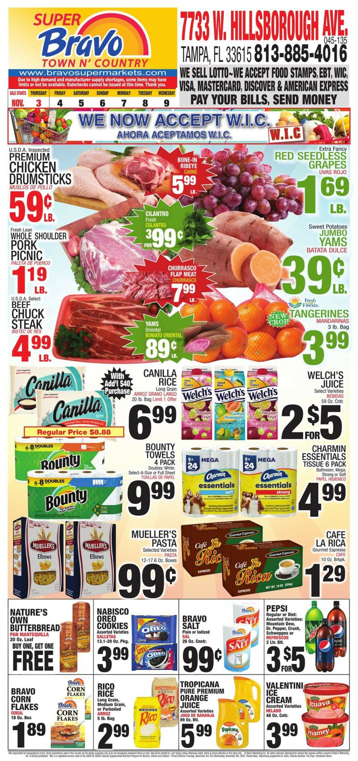 Bravo Supermarkets Weekly Ad Circular - valid 11/03-11/09/2022