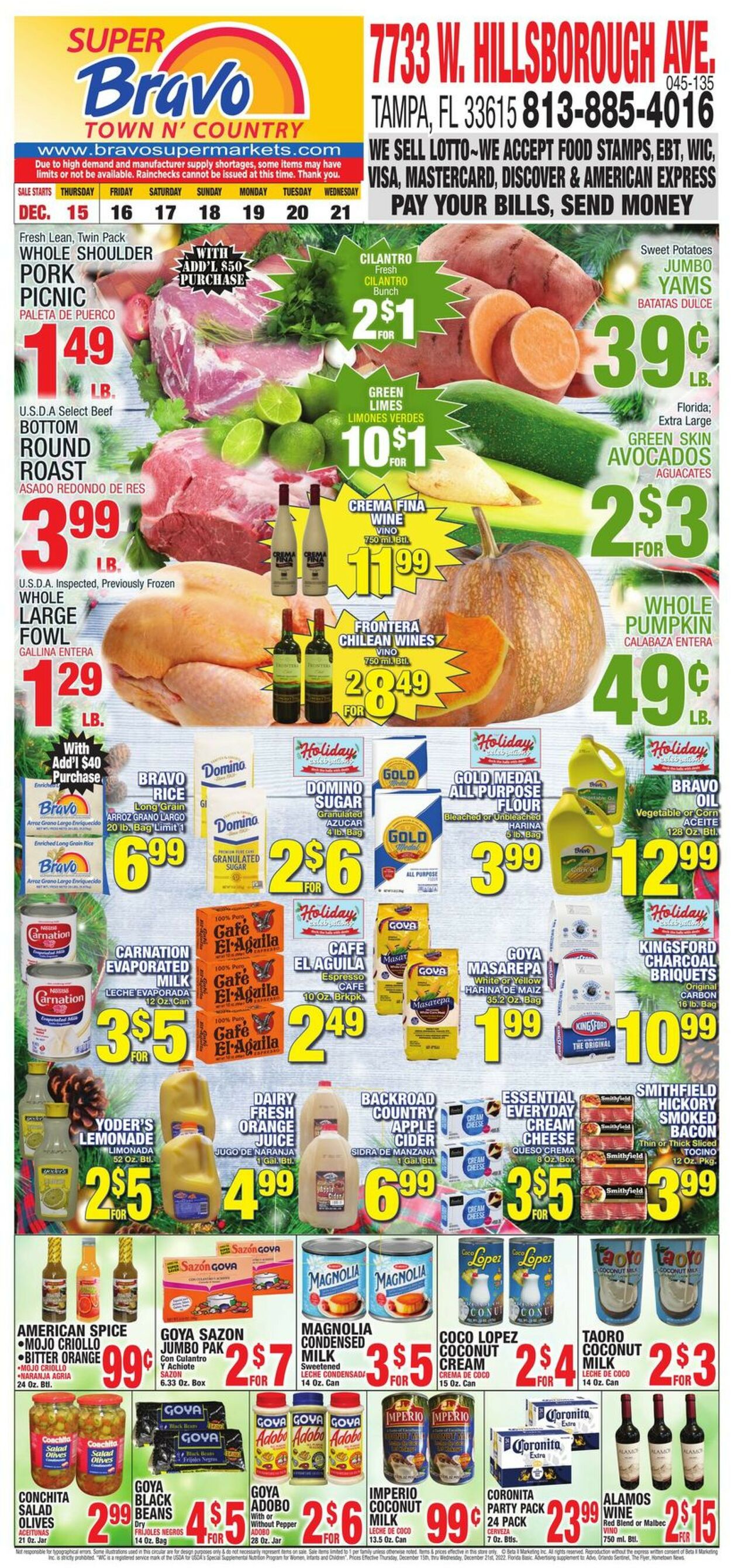 Bravo Supermarkets Weekly Ad Circular - valid 12/08-12/14/2022