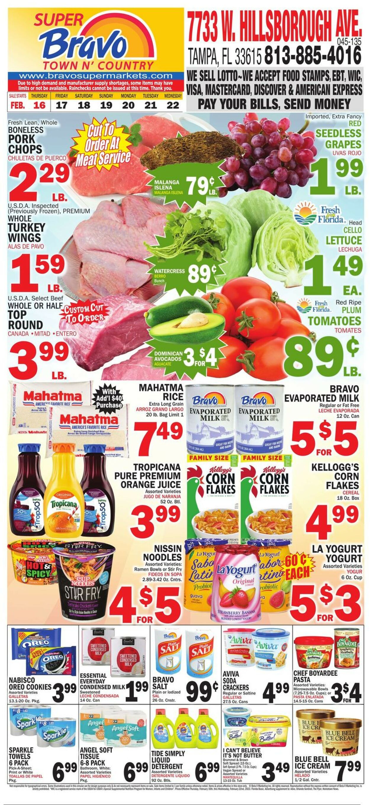 Bravo Supermarkets Weekly Ad Circular - valid 02/16-02/22/2023