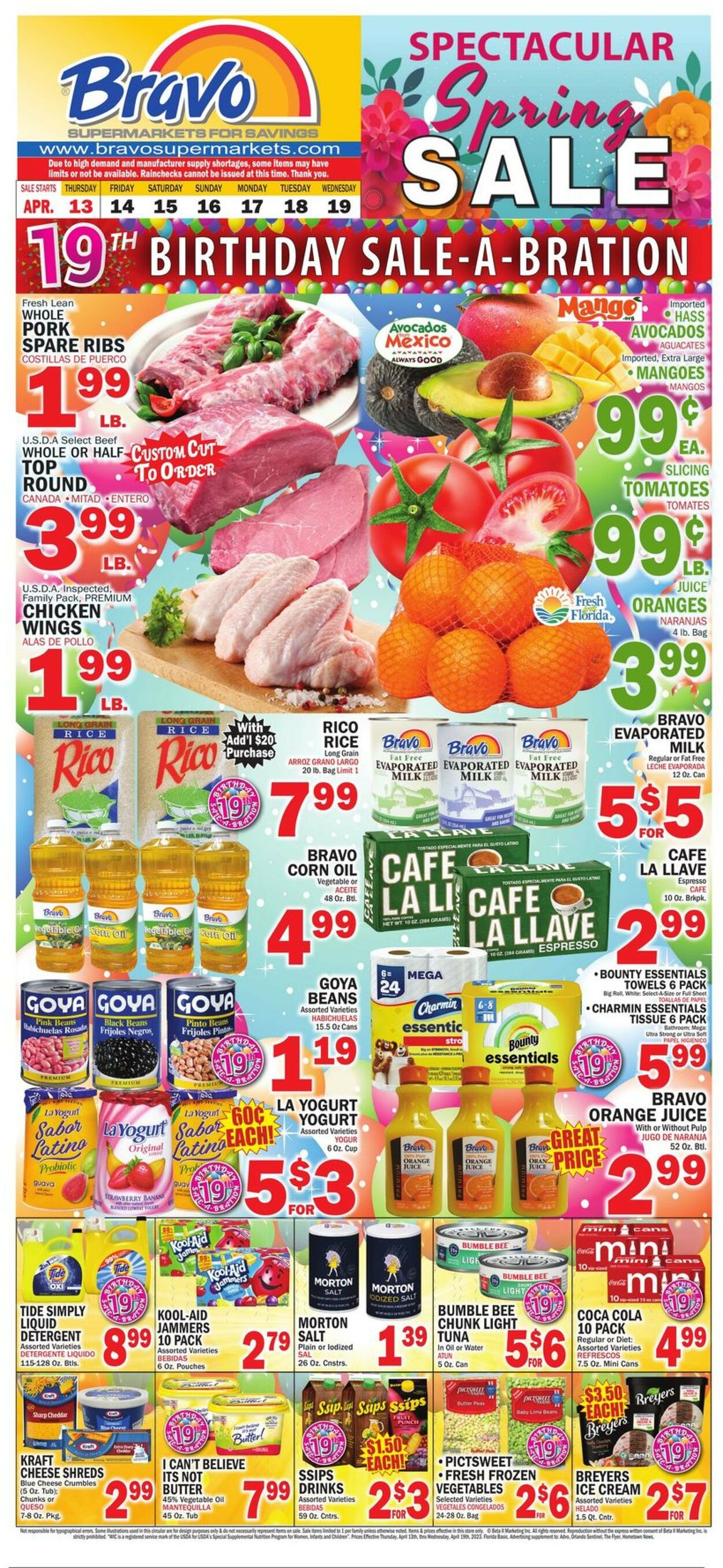 Bravo Supermarkets Weekly Ad Circular - valid 04/13-04/19/2023