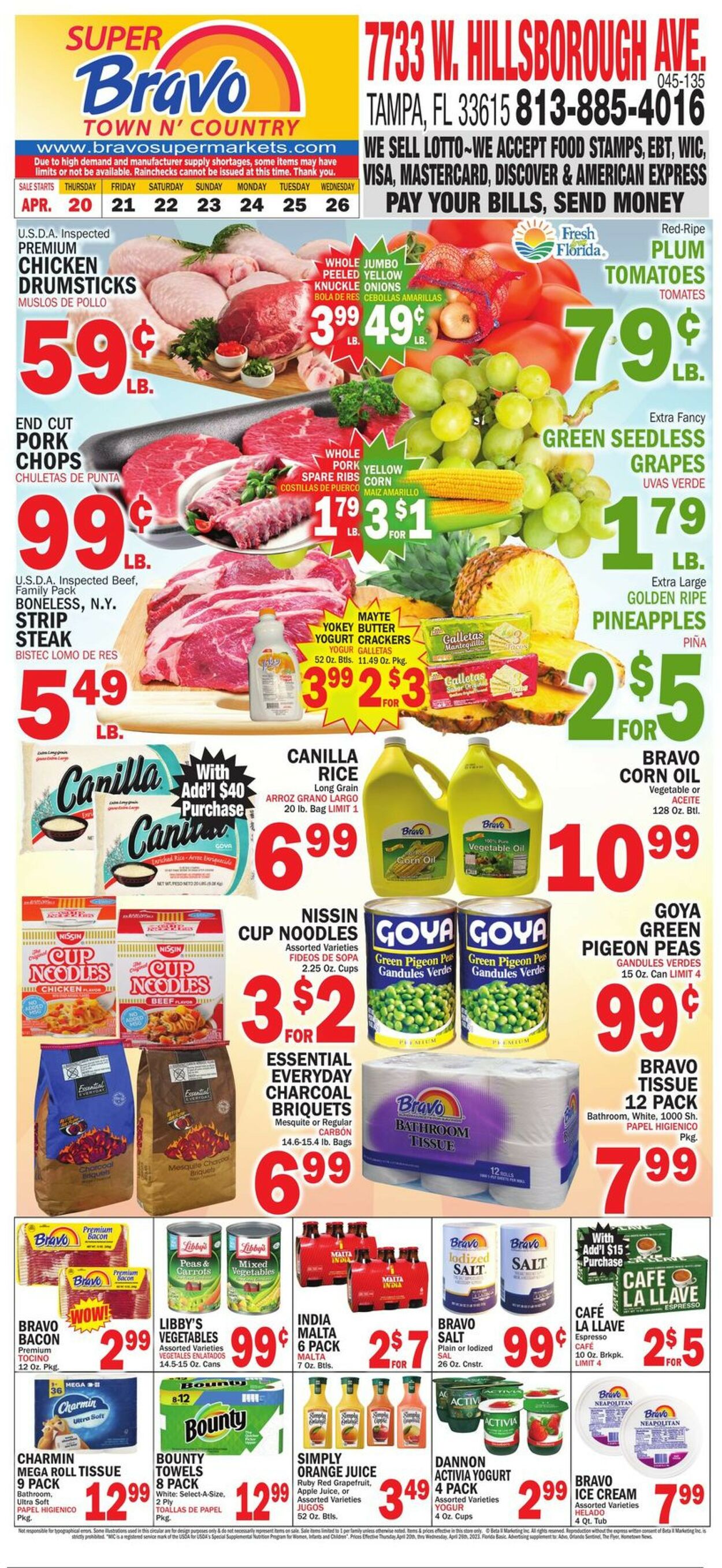Bravo Supermarkets Weekly Ad Circular - valid 04/20-04/26/2023