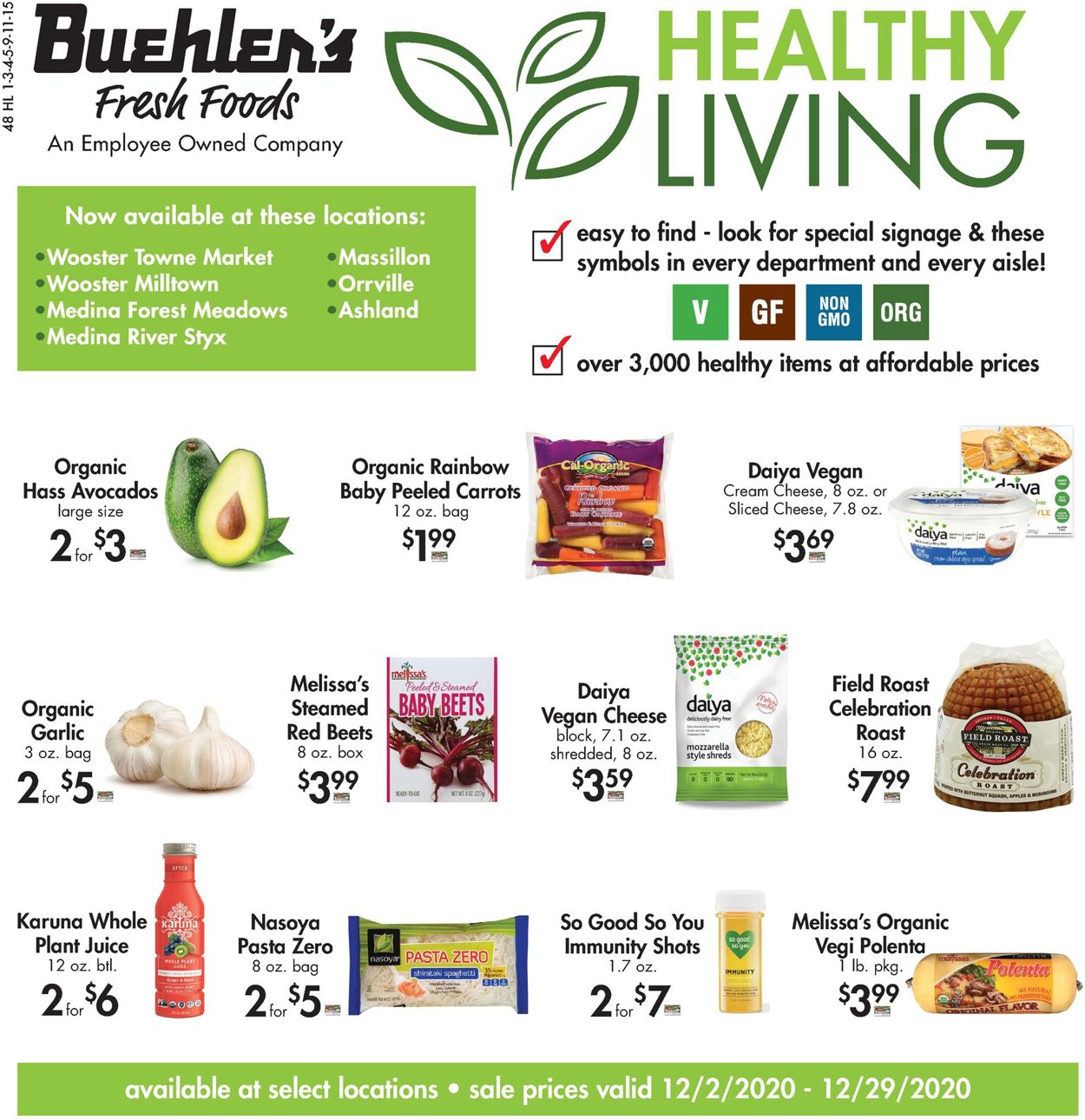 Buehler's Fresh Foods Weekly Ad Circular - valid 12/02-12/29/2020