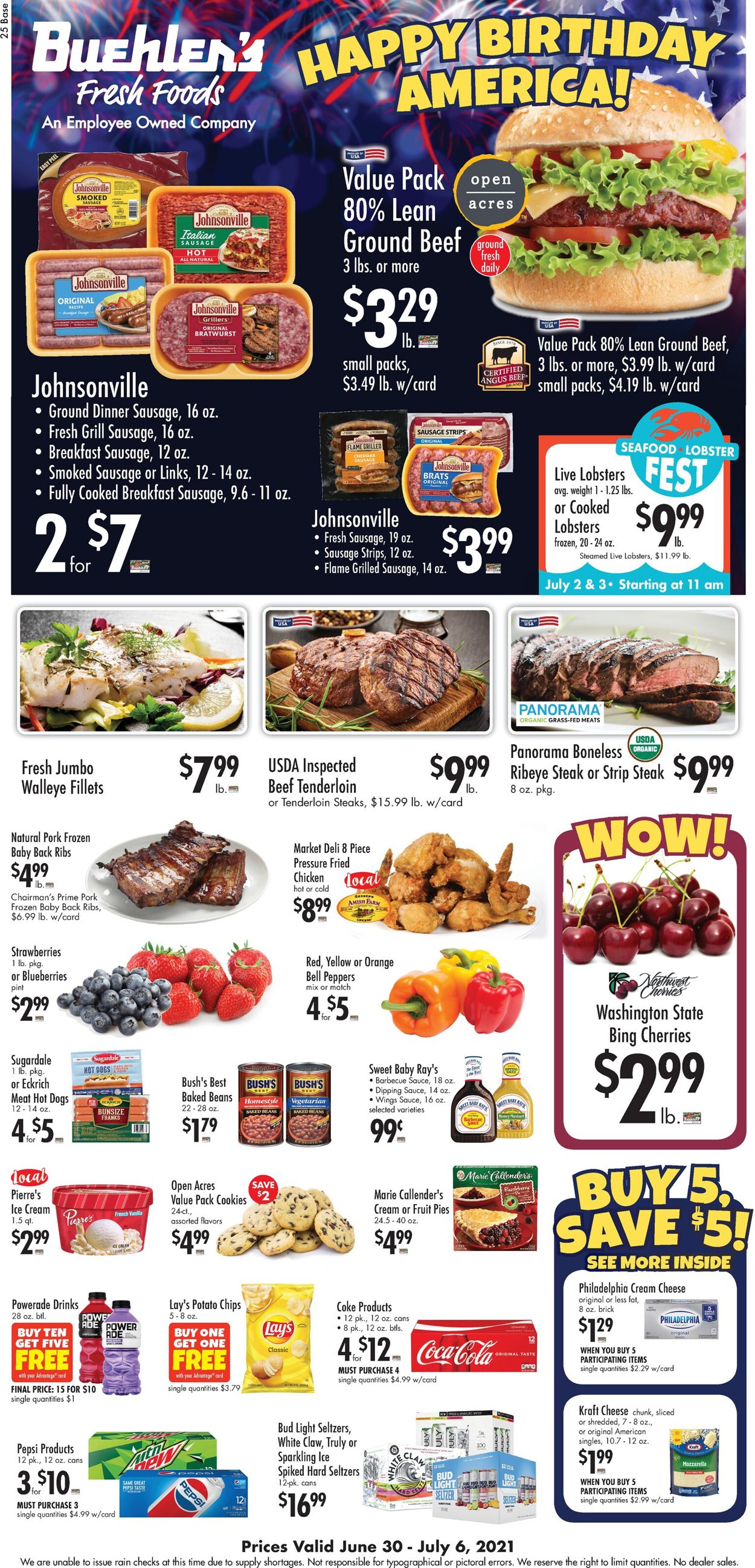 Buehler's Fresh Foods Weekly Ad Circular - valid 06/30-07/06/2021