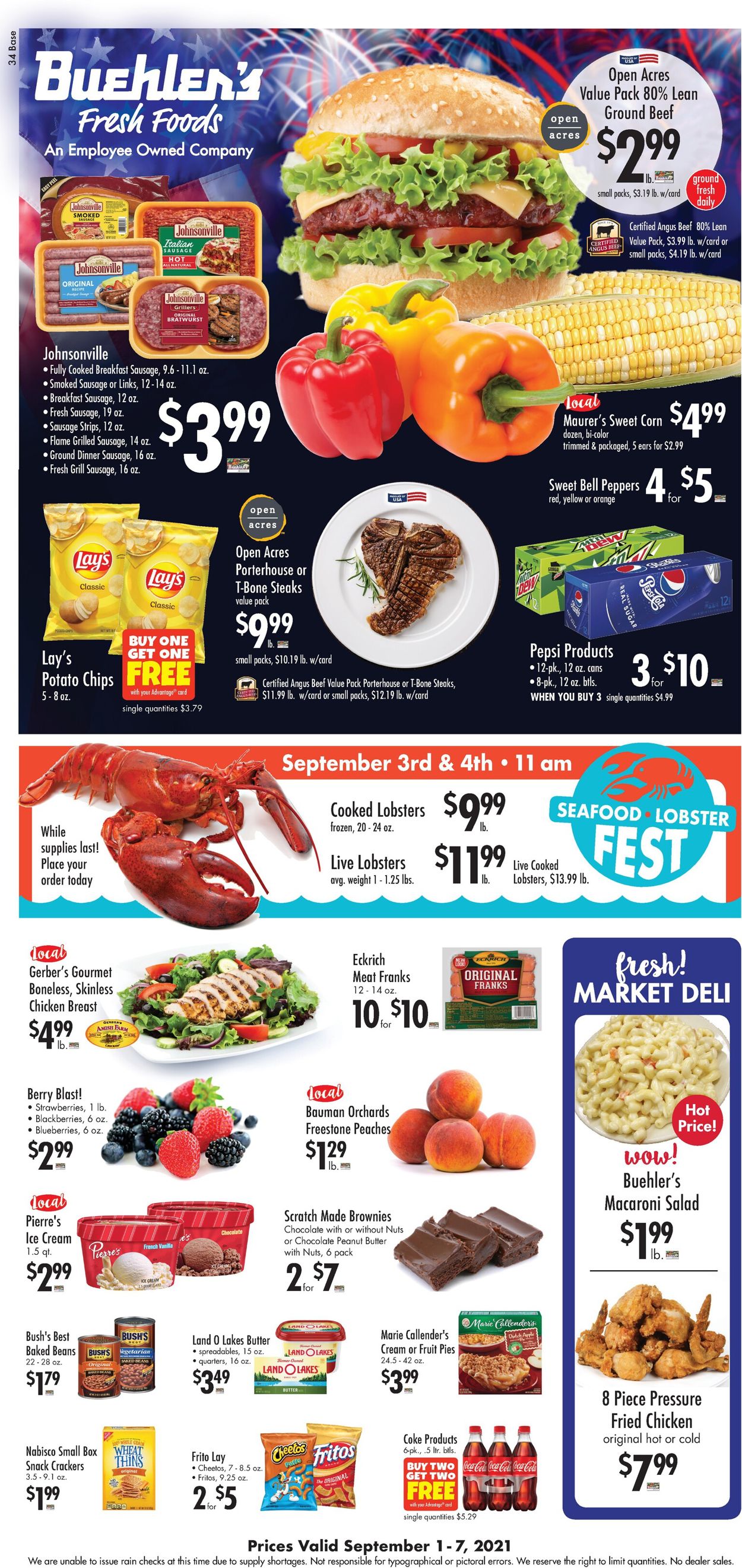 Buehler's Fresh Foods Weekly Ad Circular - valid 09/01-09/07/2021