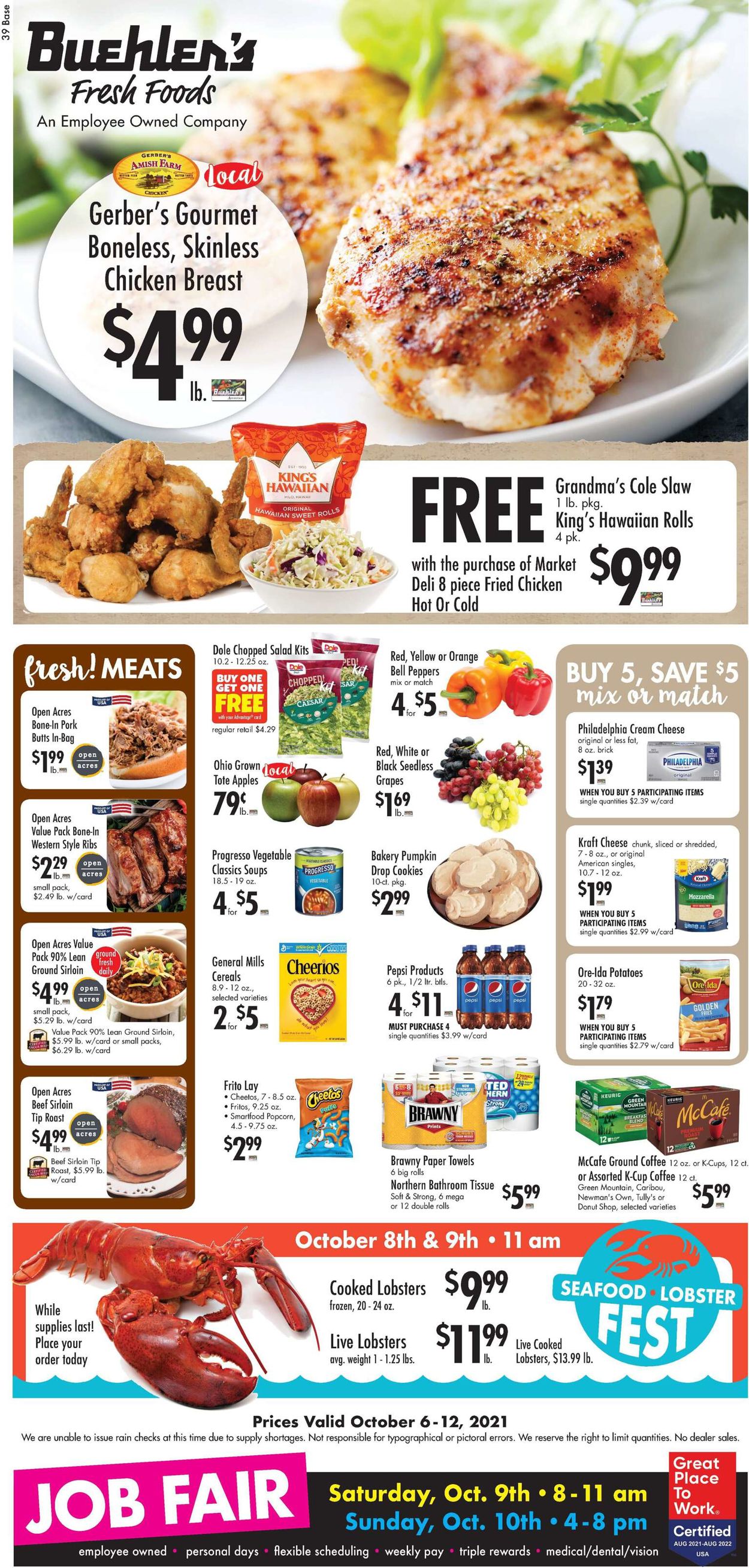 Buehler's Fresh Foods Weekly Ad Circular - valid 10/06-10/12/2021