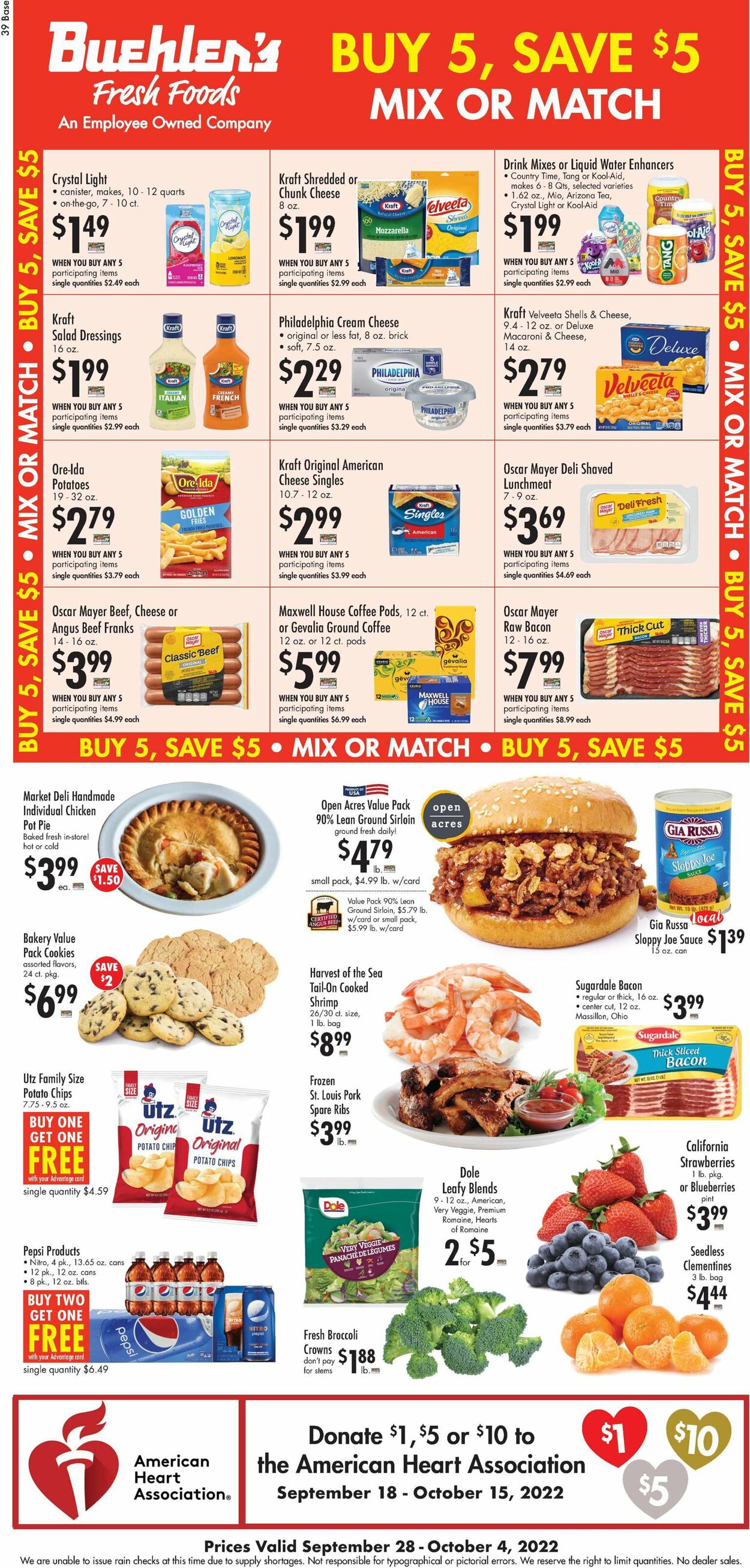 Buehler's Fresh Foods Weekly Ad Circular - valid 09/28-10/04/2022