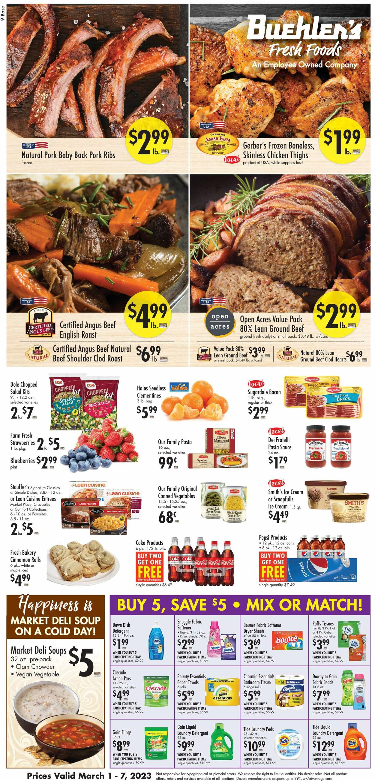 Buehler's Fresh Foods Weekly Ad Circular - valid 03/01-03/07/2023