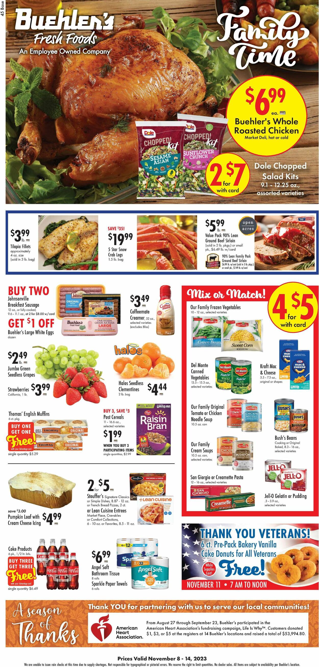 Buehler's Fresh Foods Weekly Ad Circular - valid 11/08-11/14/2023