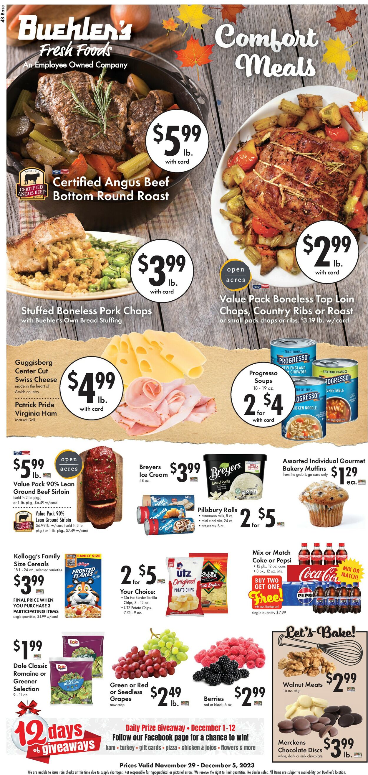 Buehler's Fresh Foods Weekly Ad Circular - valid 11/29-12/05/2023