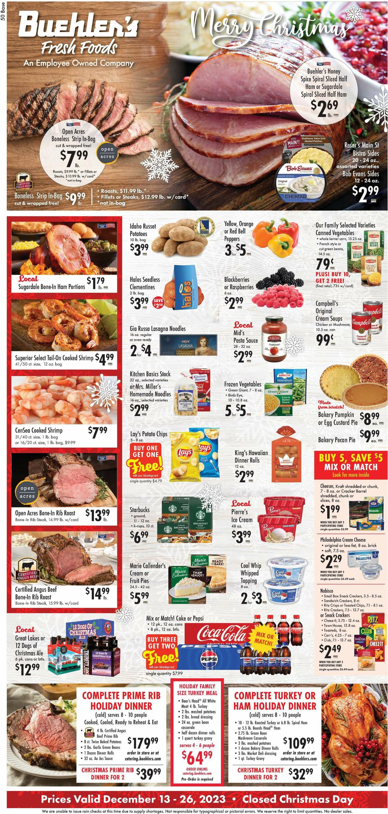 Buehler's Fresh Foods Weekly Ad Circular - valid 12/13-12/26/2023