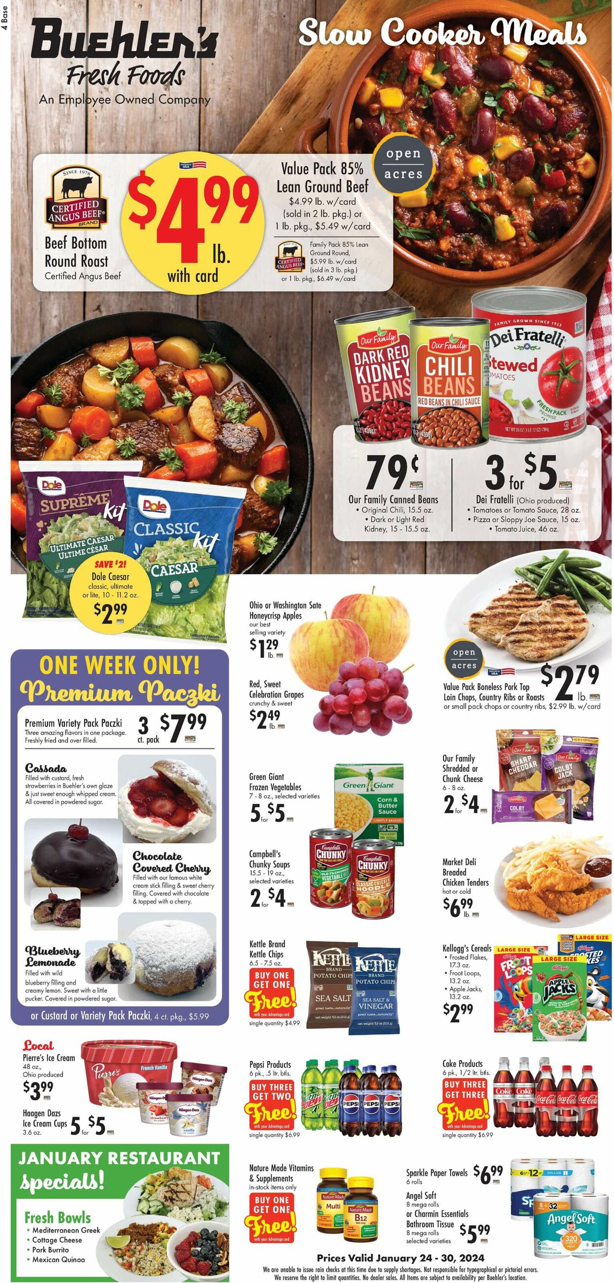 Buehler's Fresh Foods Weekly Ad Circular - valid 01/24-01/30/2024