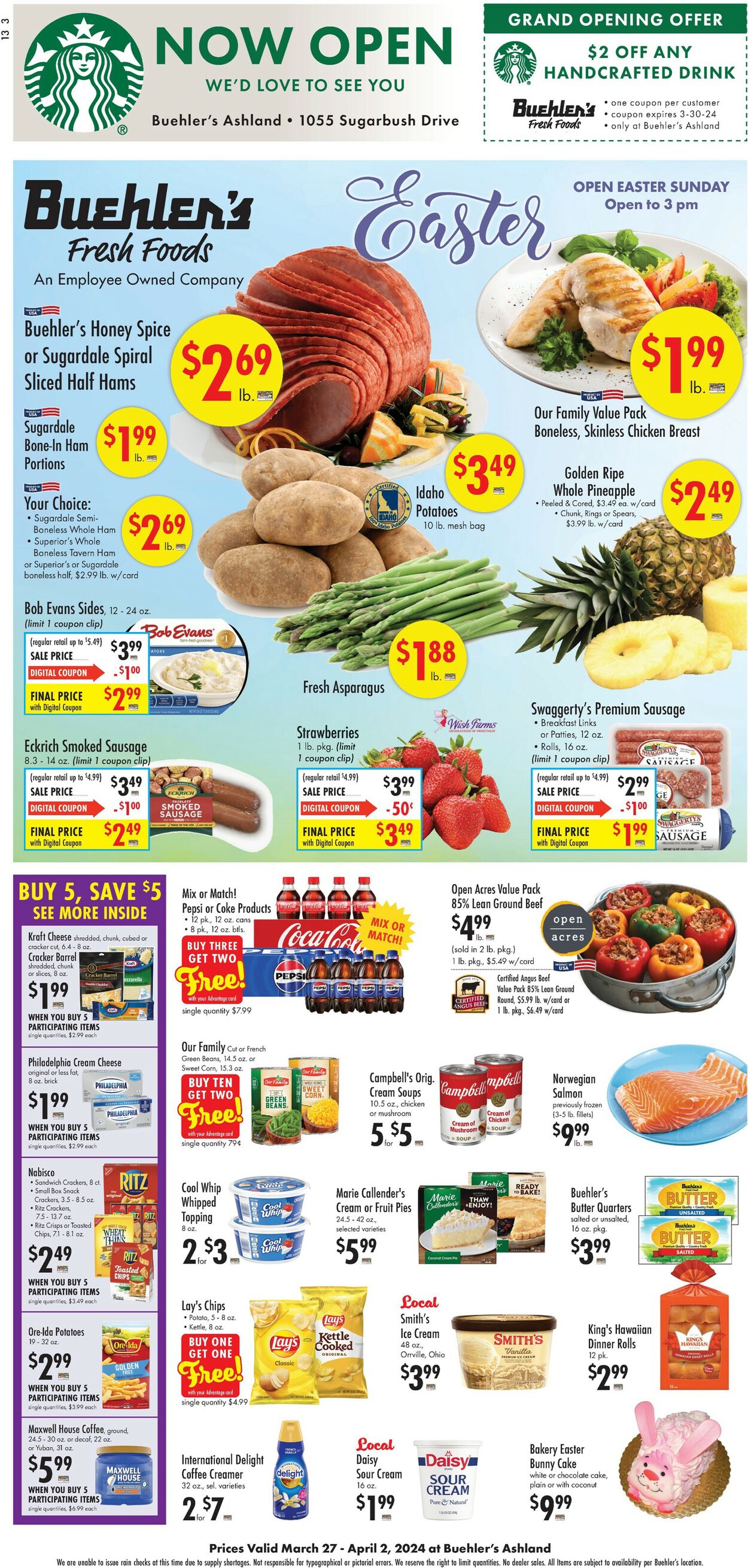 Buehler's Fresh Foods Weekly Ad Circular - valid 03/27-04/02/2024