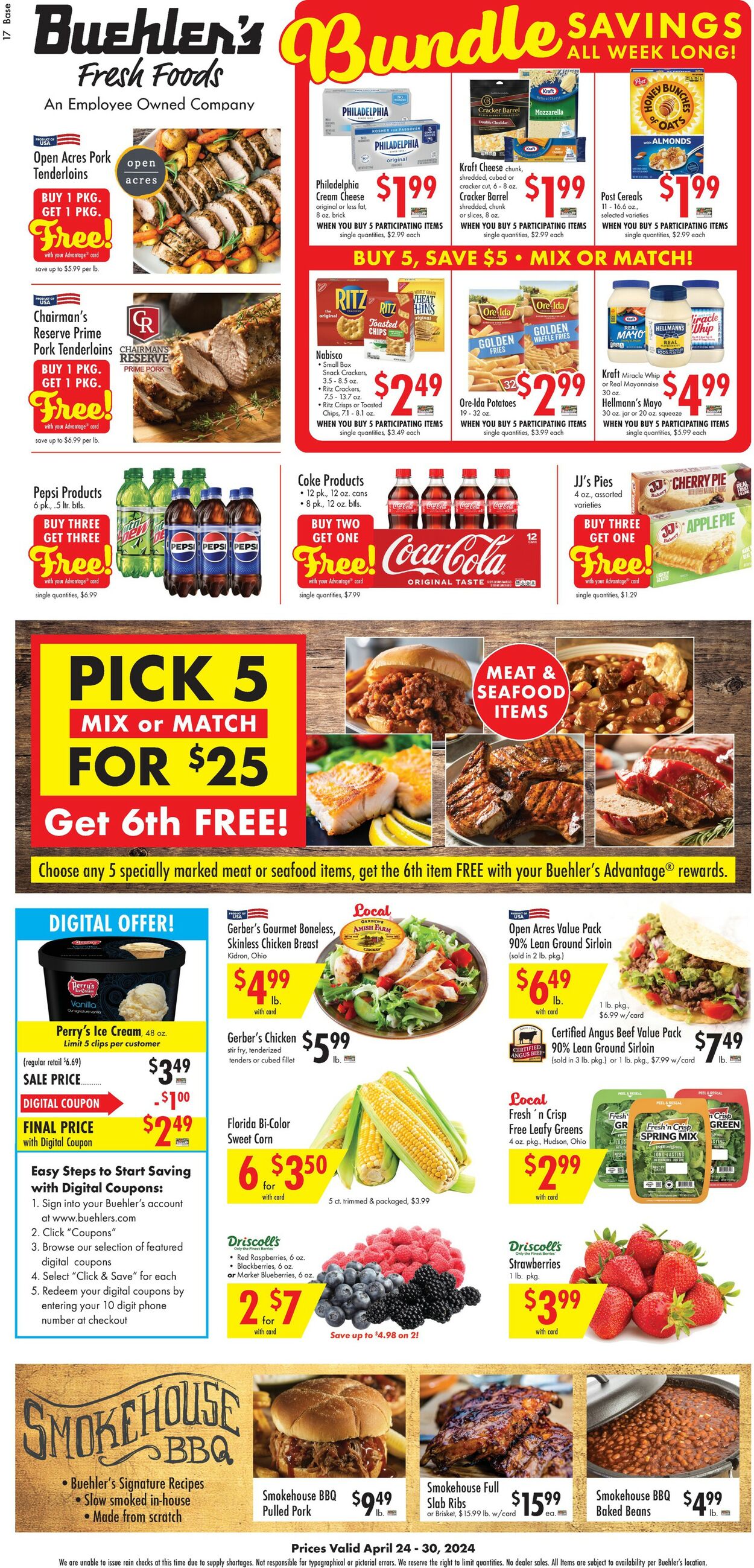 Buehler's Fresh Foods Weekly Ad Circular - valid 04/24-04/30/2024