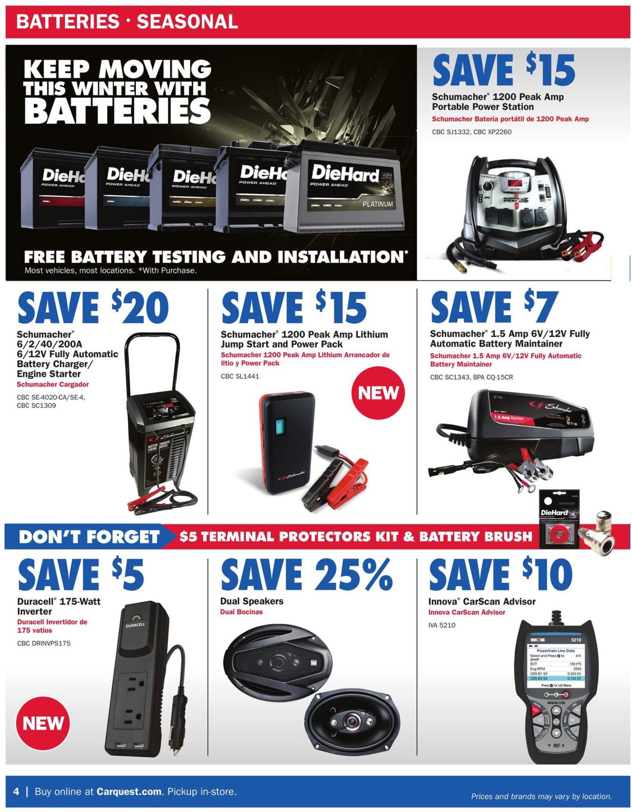 CarQuest Weekly Ad Circular - valid 12/31-02/17/2021 (Page 4)