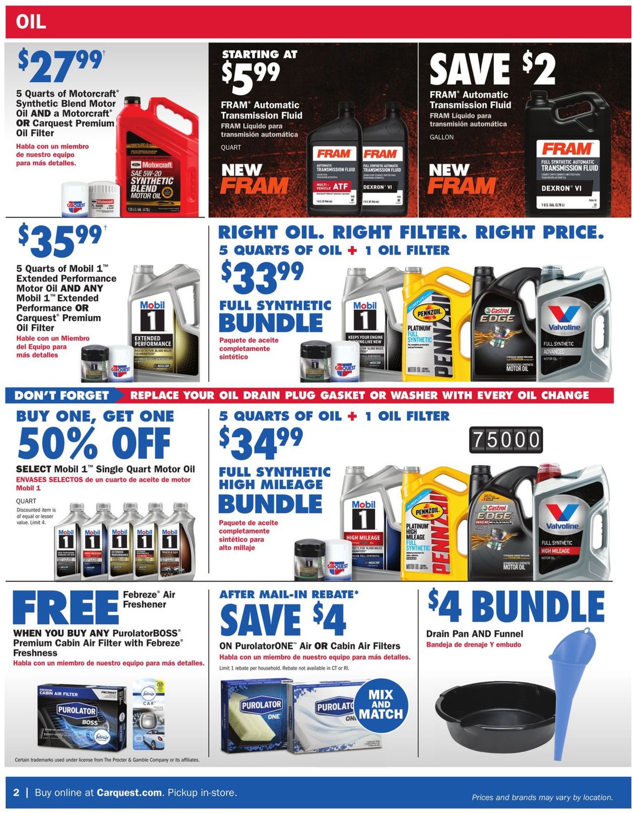 CarQuest Weekly Ad Circular - valid 04/29-05/26/2021 (Page 2)