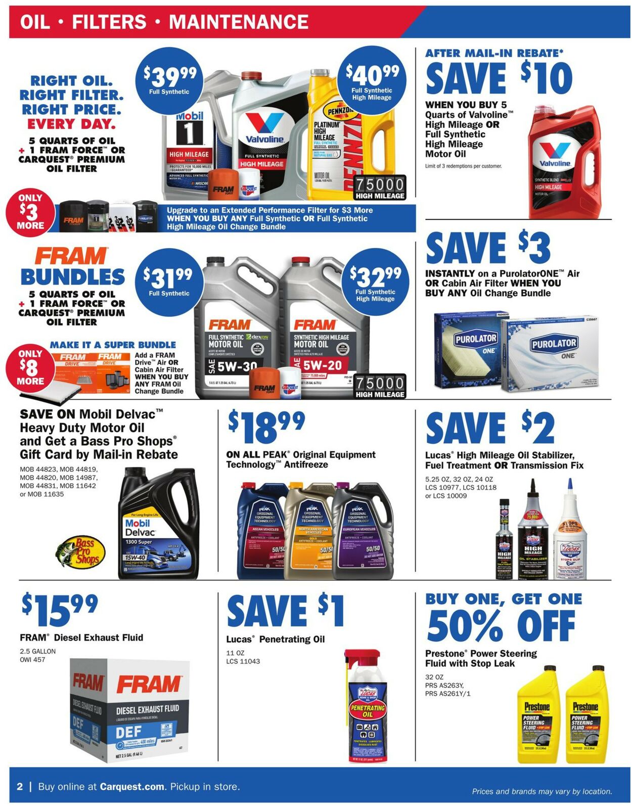 CarQuest Weekly Ad Circular - valid 03/30-05/24/2023 (Page 2)