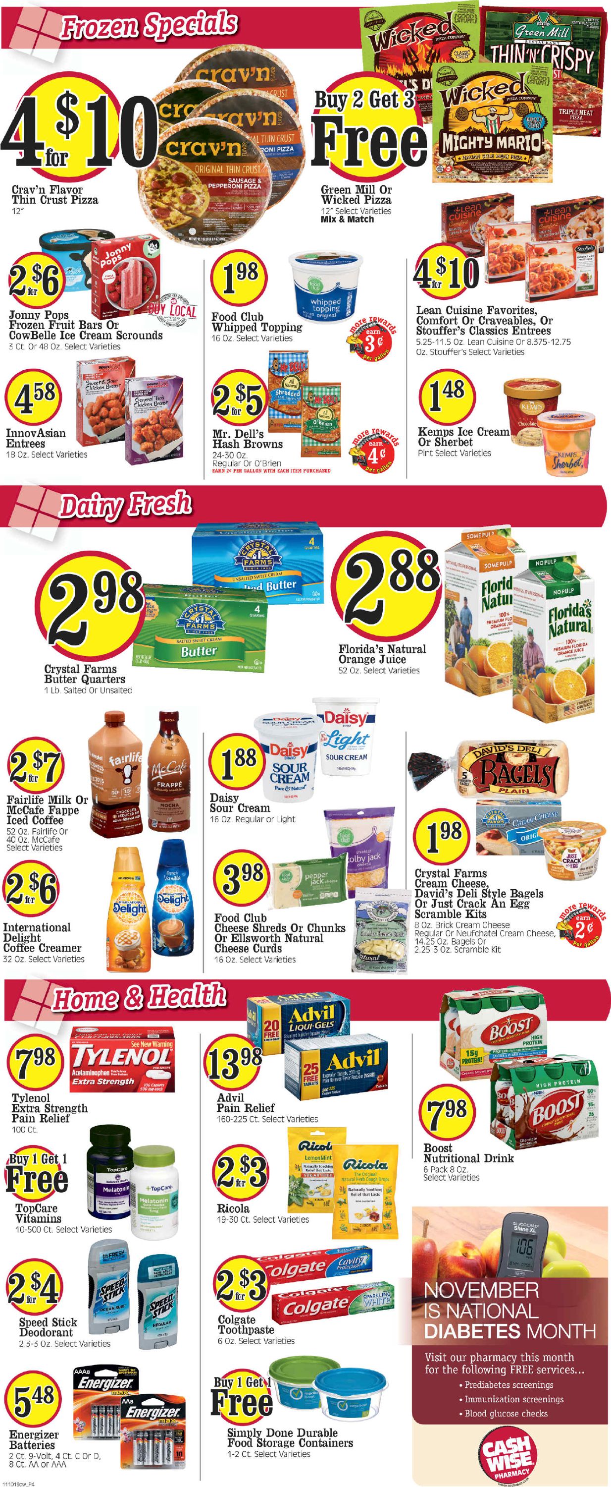 Cash Wise Weekly Ad Circular - valid 11/10-11/16/2019 (Page 4)