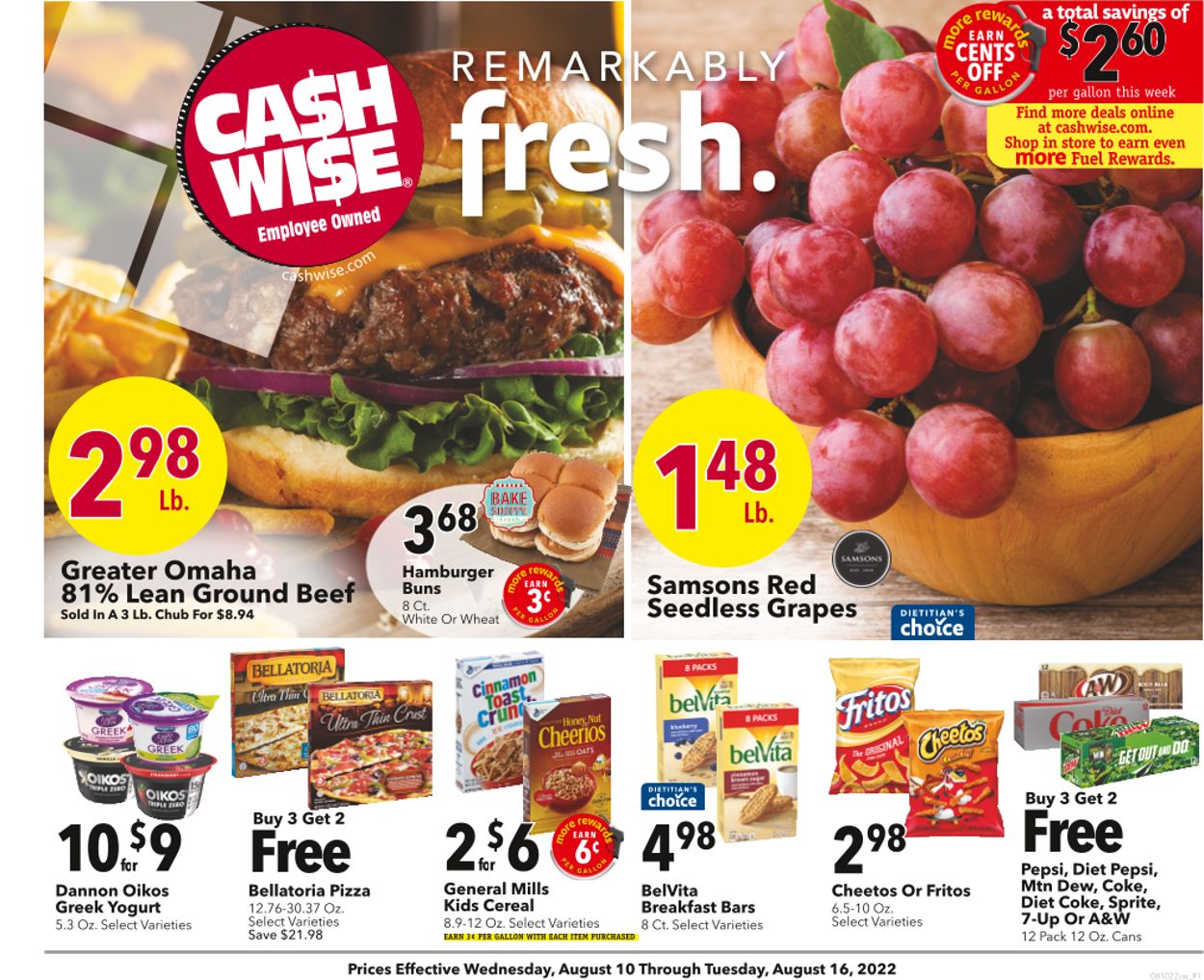 Cash Wise Weekly Ad Circular - valid 08/10-08/16/2022