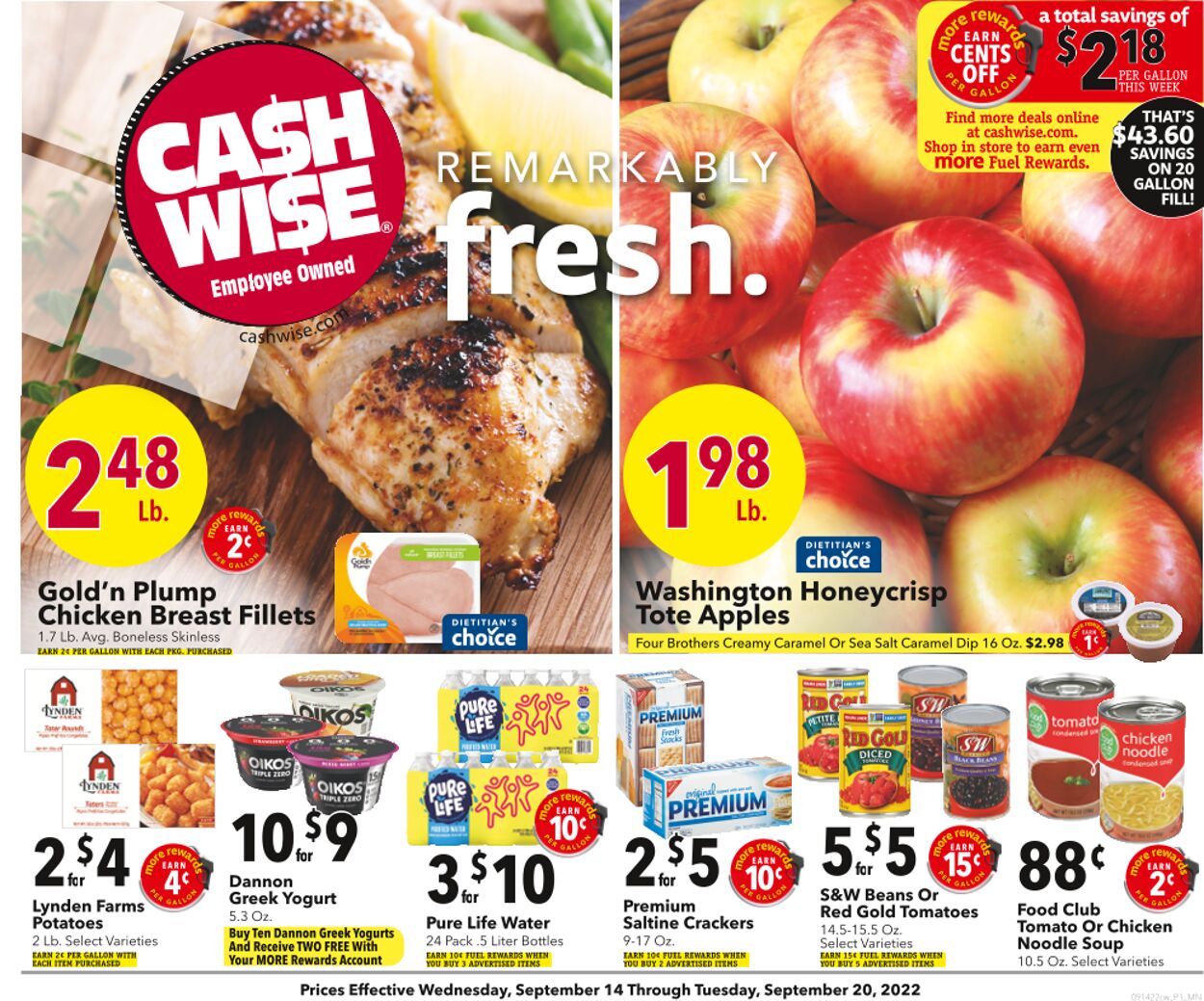 Cash Wise Weekly Ad Circular - valid 09/15-09/21/2022