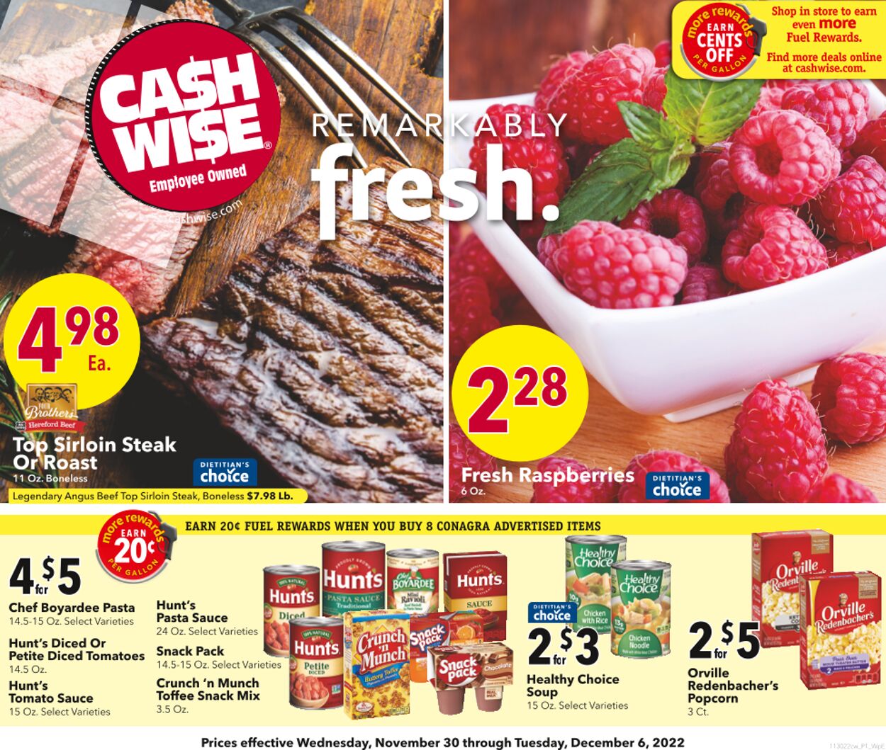 Cash Wise Weekly Ad Circular - valid 12/01-12/07/2022