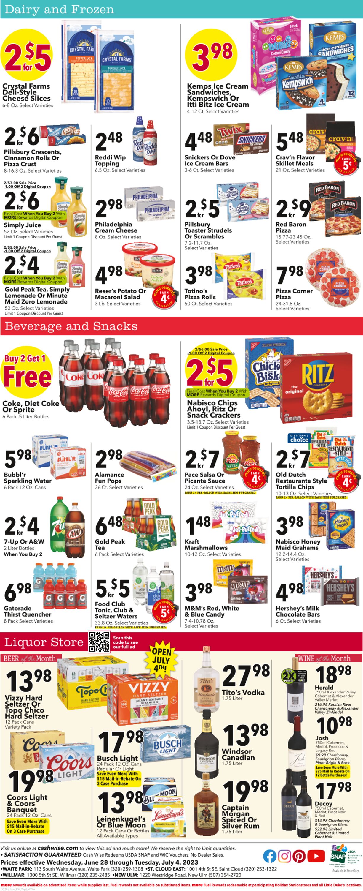 Cash Wise Weekly Ad Circular - valid 06/29-07/05/2023 (Page 4)