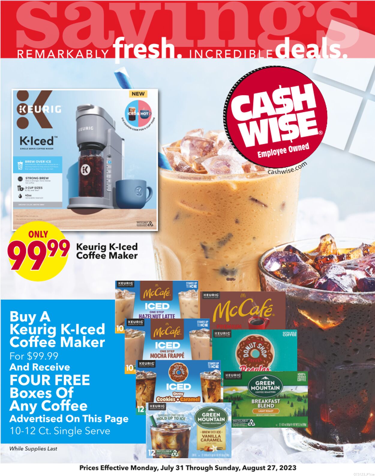Cash Wise Weekly Ad Circular - valid 08/01-08/28/2023