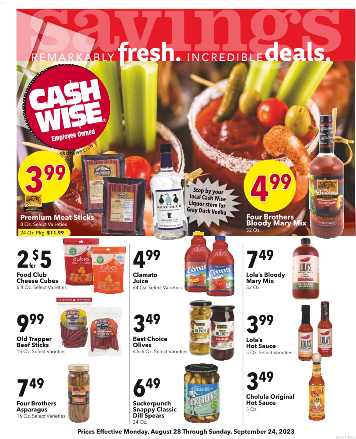 Cash Wise Weekly Ad Circular - valid 08/29-09/25/2023